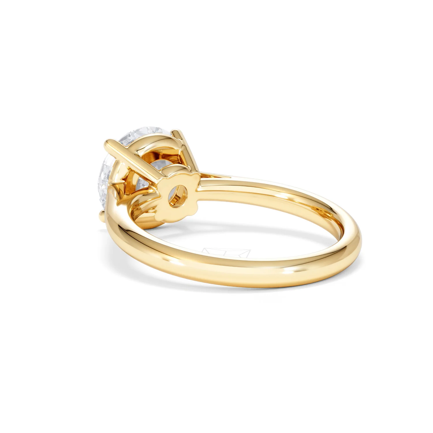 Elysia 3.00ct Lab Diamond Round Cut Engagement Ring in 18K Yellow Gold G/VS1 - Image 56