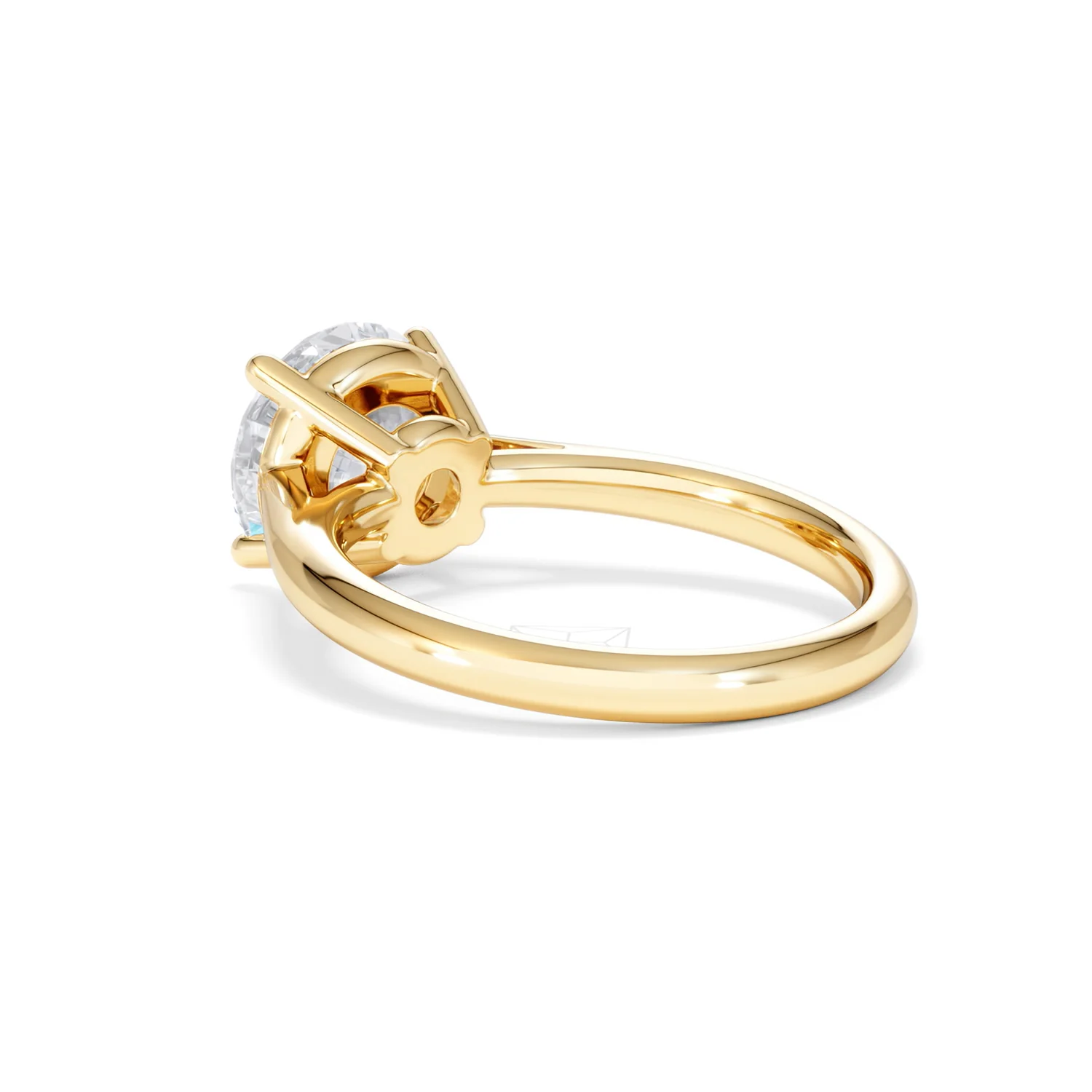 Elysia 3.00ct Lab Diamond Round Cut Engagement Ring in 18K Yellow Gold G/VS1 - Image 57