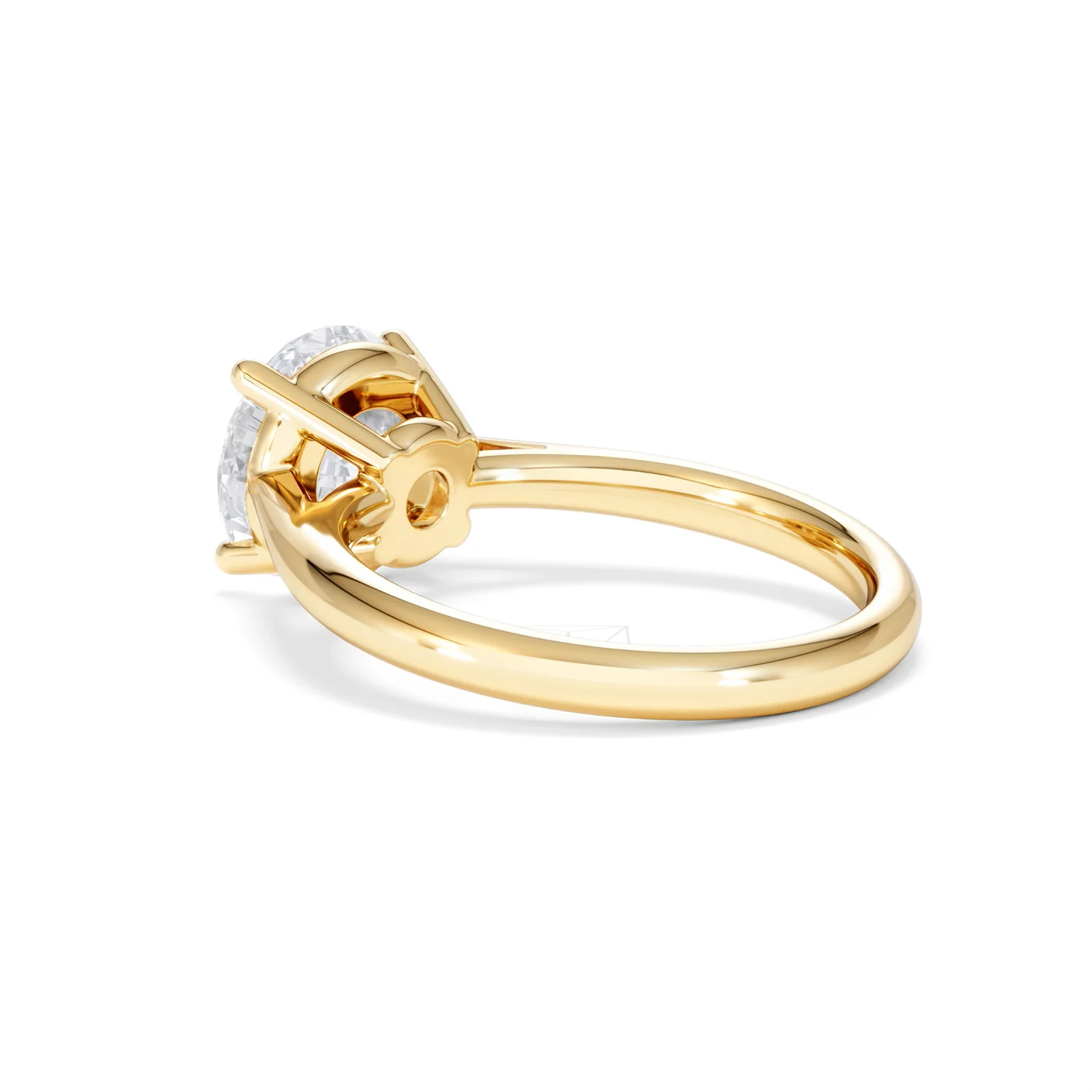 Elysia 3.00ct Lab Diamond Round Cut Engagement Ring in 18K Yellow Gold G/VS1 - Image 58