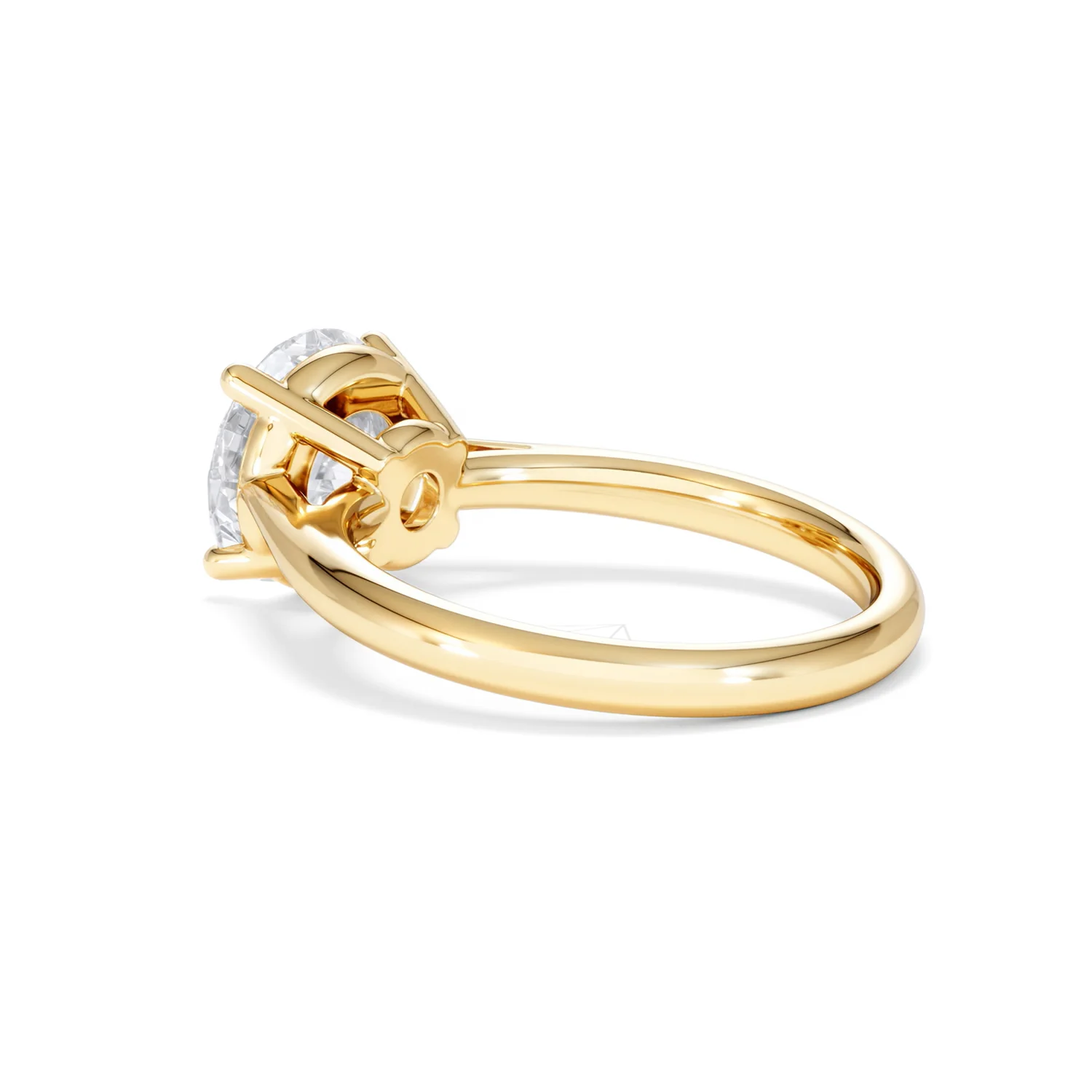 Elysia 3.00ct Lab Diamond Round Cut Engagement Ring in 18K Yellow Gold G/VS1 - Image 59