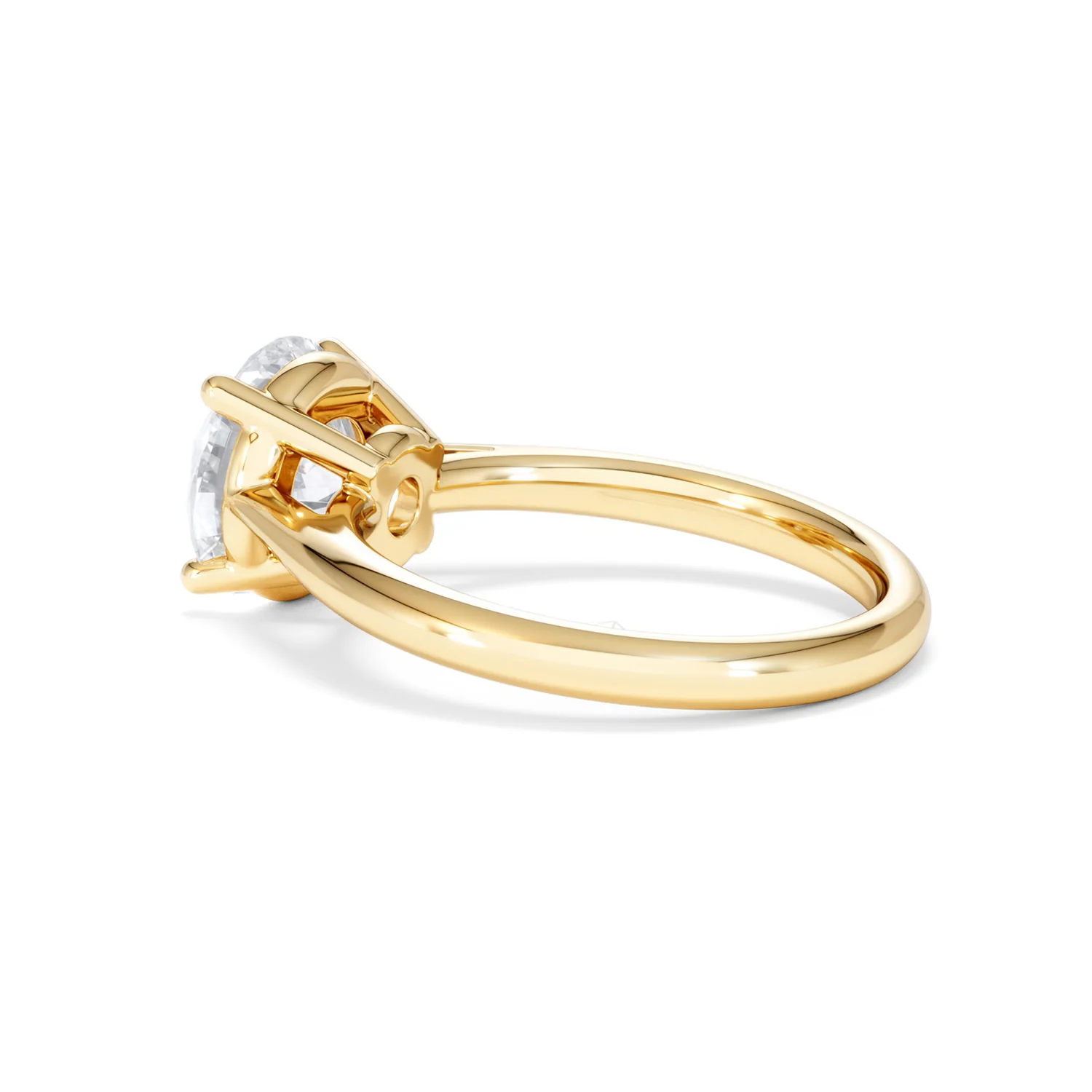 Elysia 3.00ct Lab Diamond Round Cut Engagement Ring in 18K Yellow Gold G/VS1 - Image 61