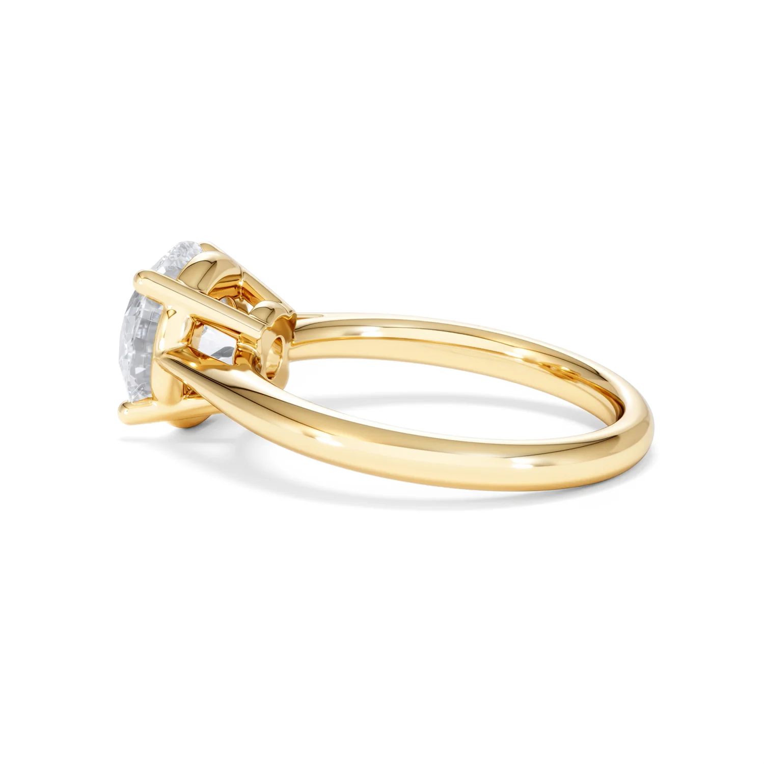 Elysia 3.00ct Lab Diamond Round Cut Engagement Ring in 18K Yellow Gold G/VS1 - Image 63