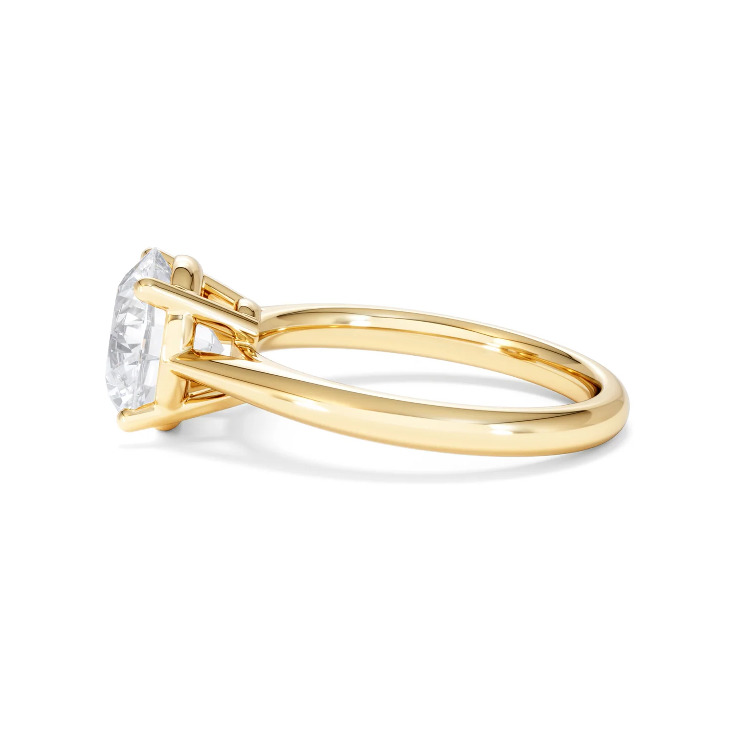 Elysia 3.00ct Lab Diamond Round Cut Engagement Ring in 18K Yellow Gold G/VS1 - Image 68
