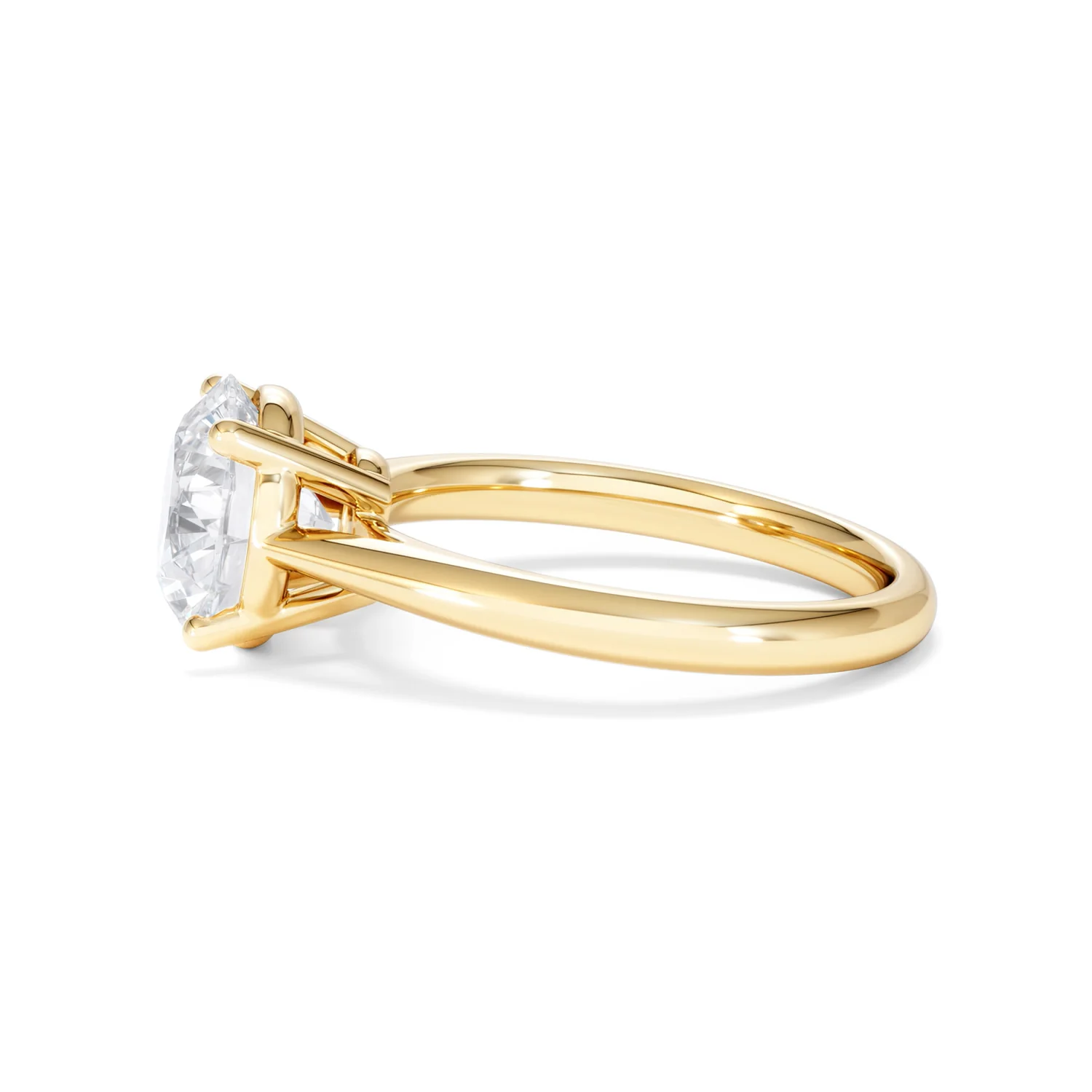 Elysia 3.00ct Lab Diamond Round Cut Engagement Ring in 18K Yellow Gold G/VS1 - Image 69
