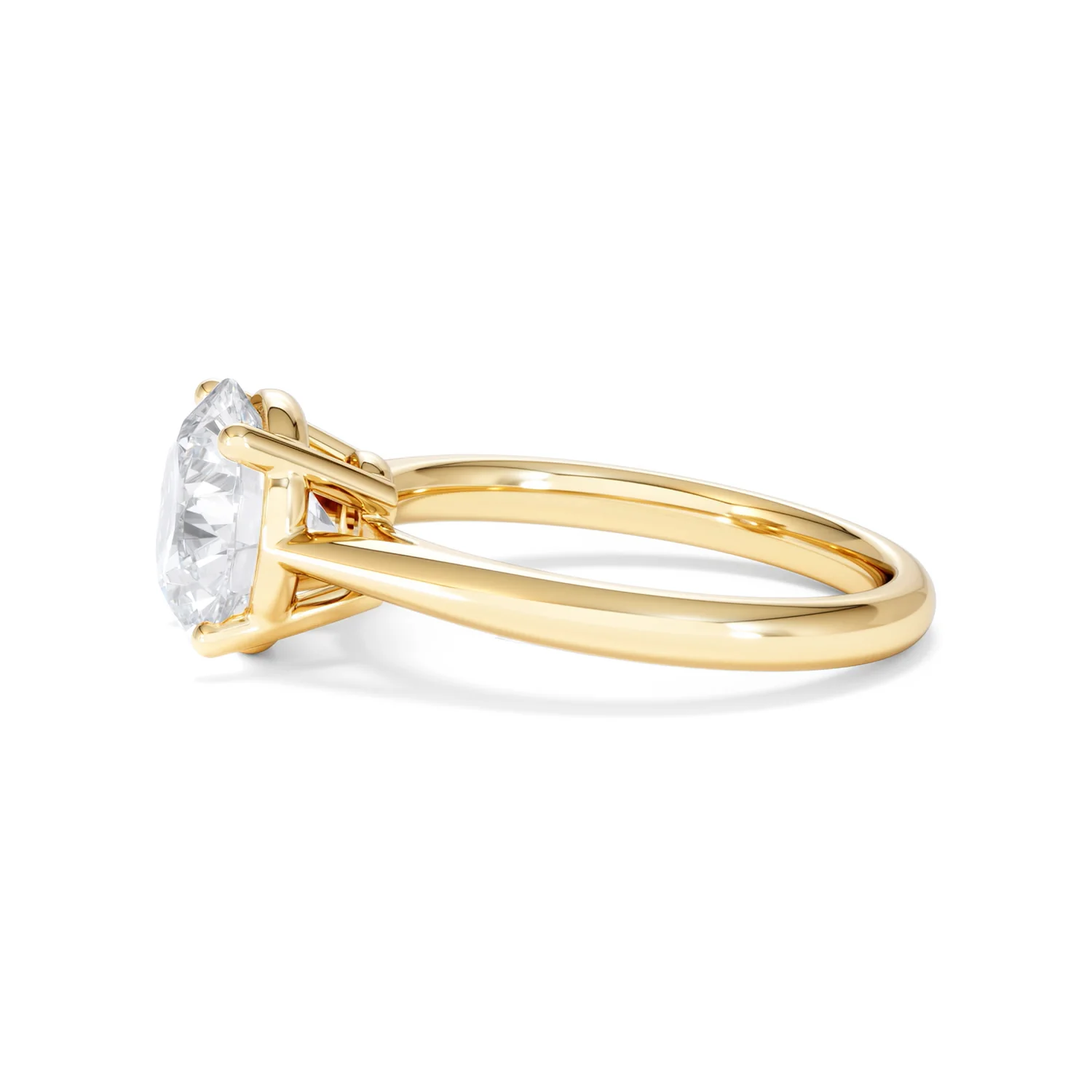 Elysia 3.00ct Lab Diamond Round Cut Engagement Ring in 18K Yellow Gold G/VS1 - Image 70