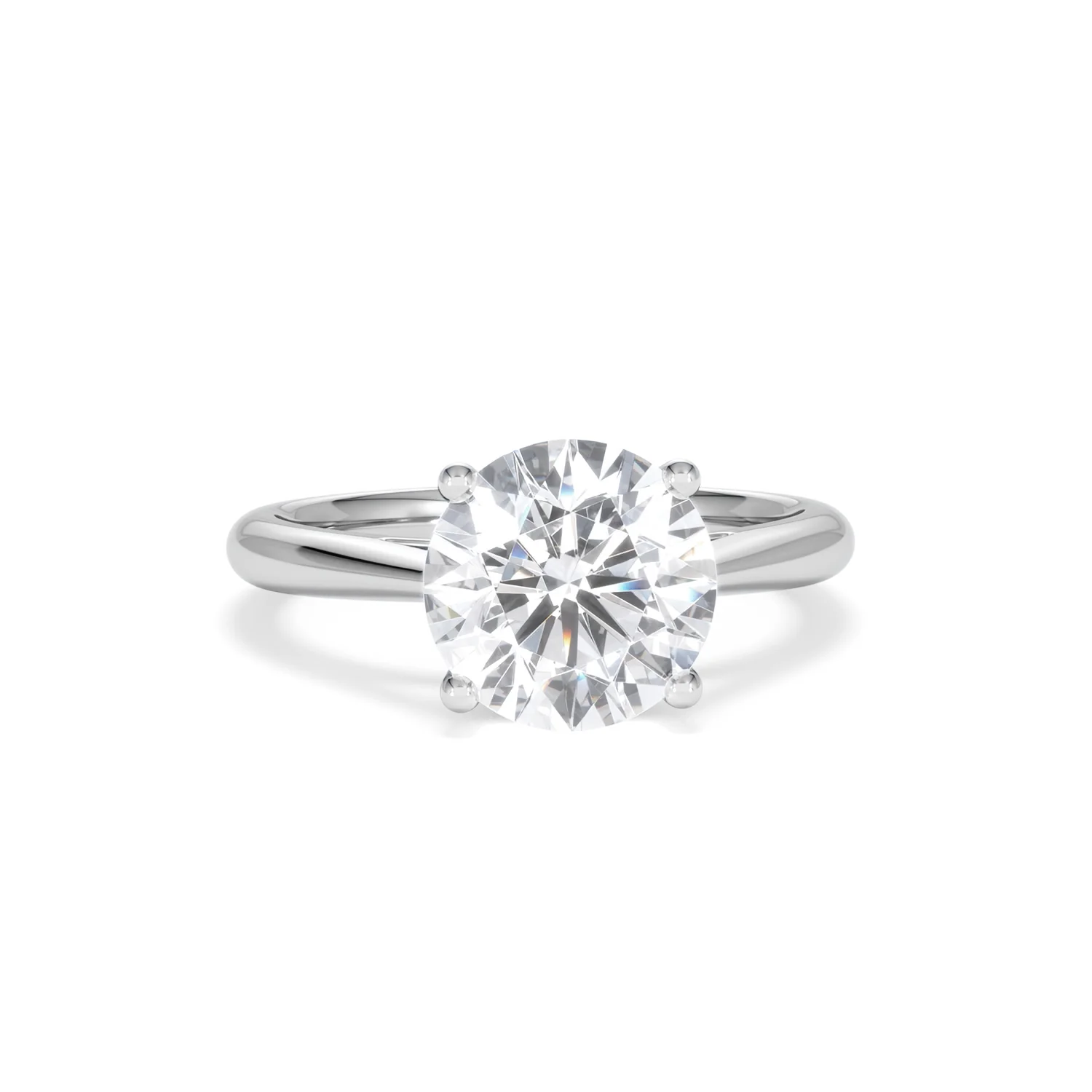 Elysia 3.00ct Lab Diamond Round Cut Engagement Ring in Platinum G/VS1 - Image 10