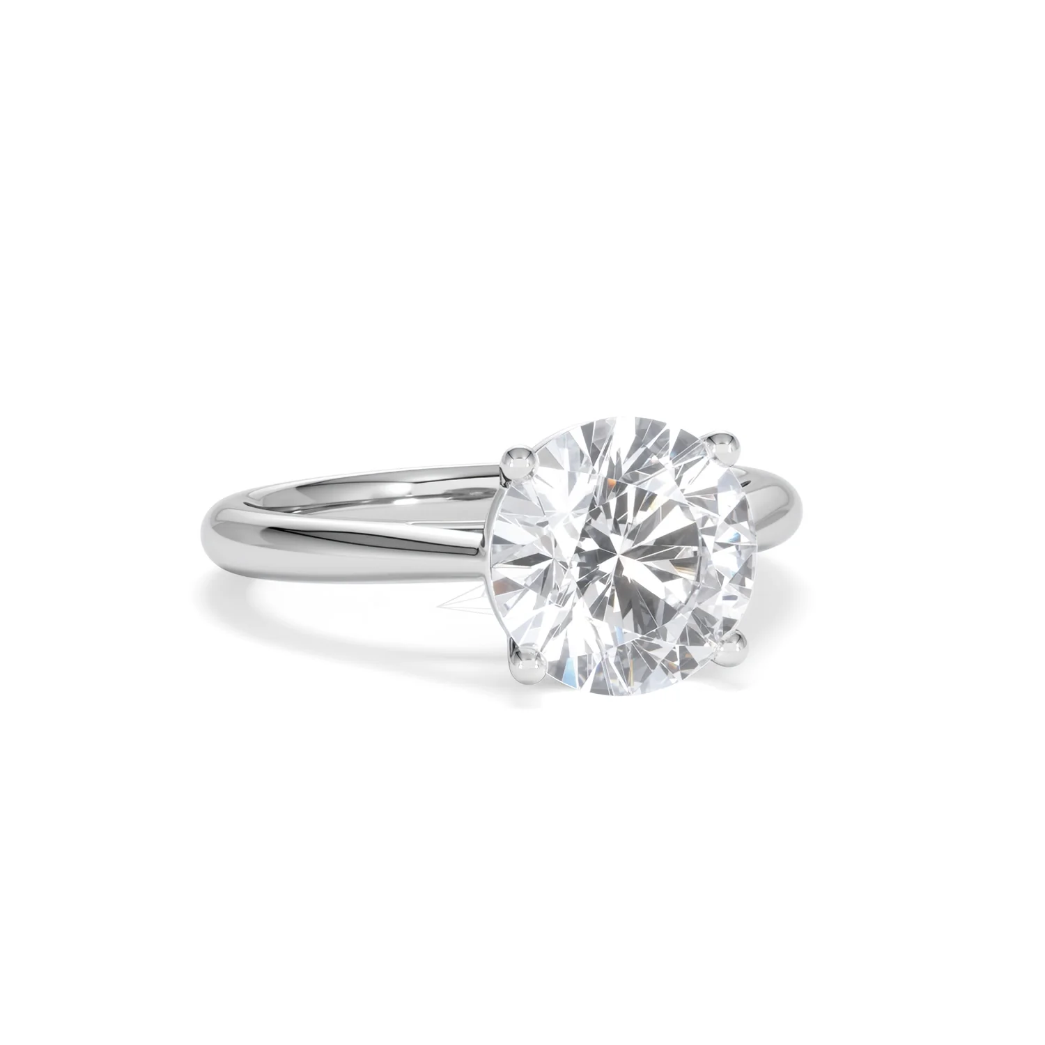 Elysia 3.00ct Lab Diamond Round Cut Engagement Ring in Platinum G/VS1 - Image 13