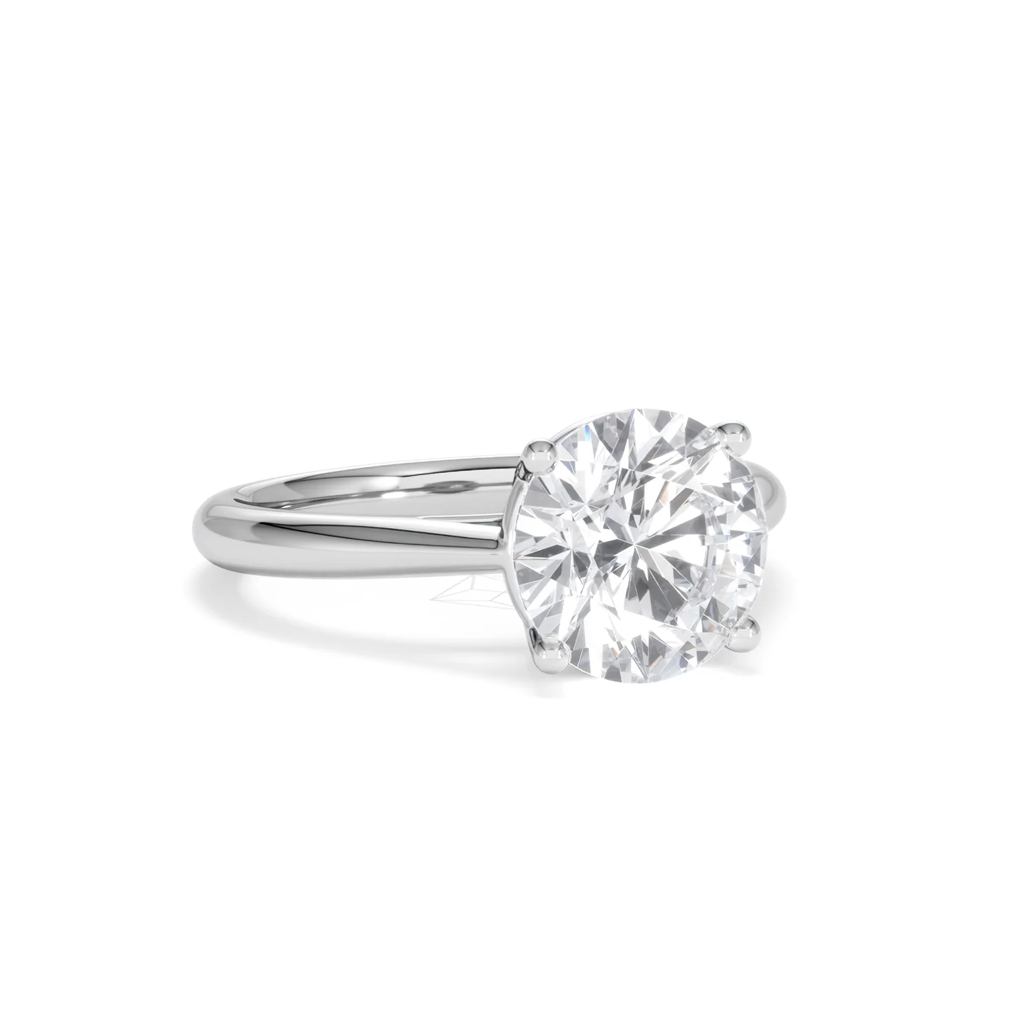 Elysia 3.00ct Lab Diamond Round Cut Engagement Ring in Platinum G/VS1 - Image 14