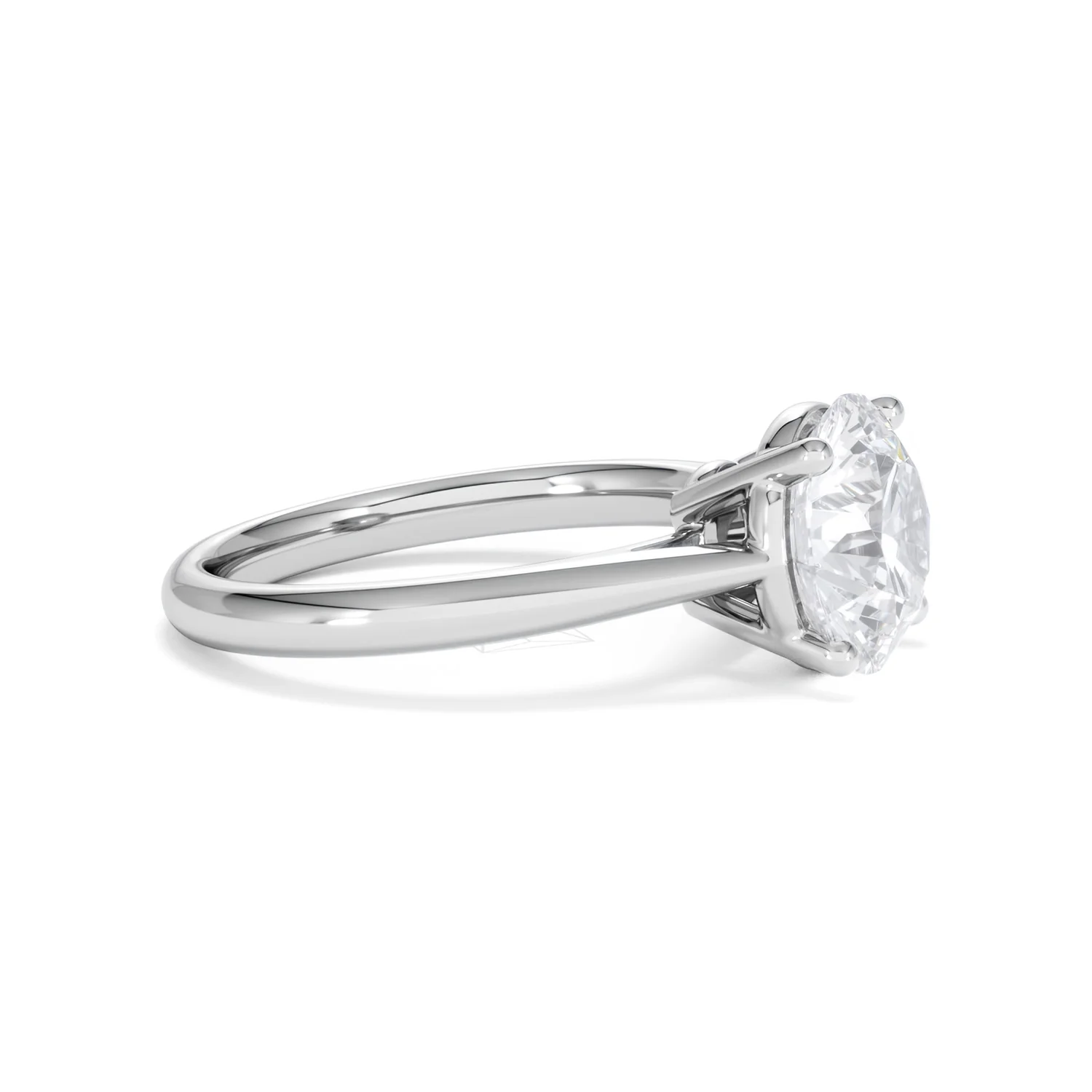 Elysia 3.00ct Lab Diamond Round Cut Engagement Ring in Platinum G/VS1 - Image 24