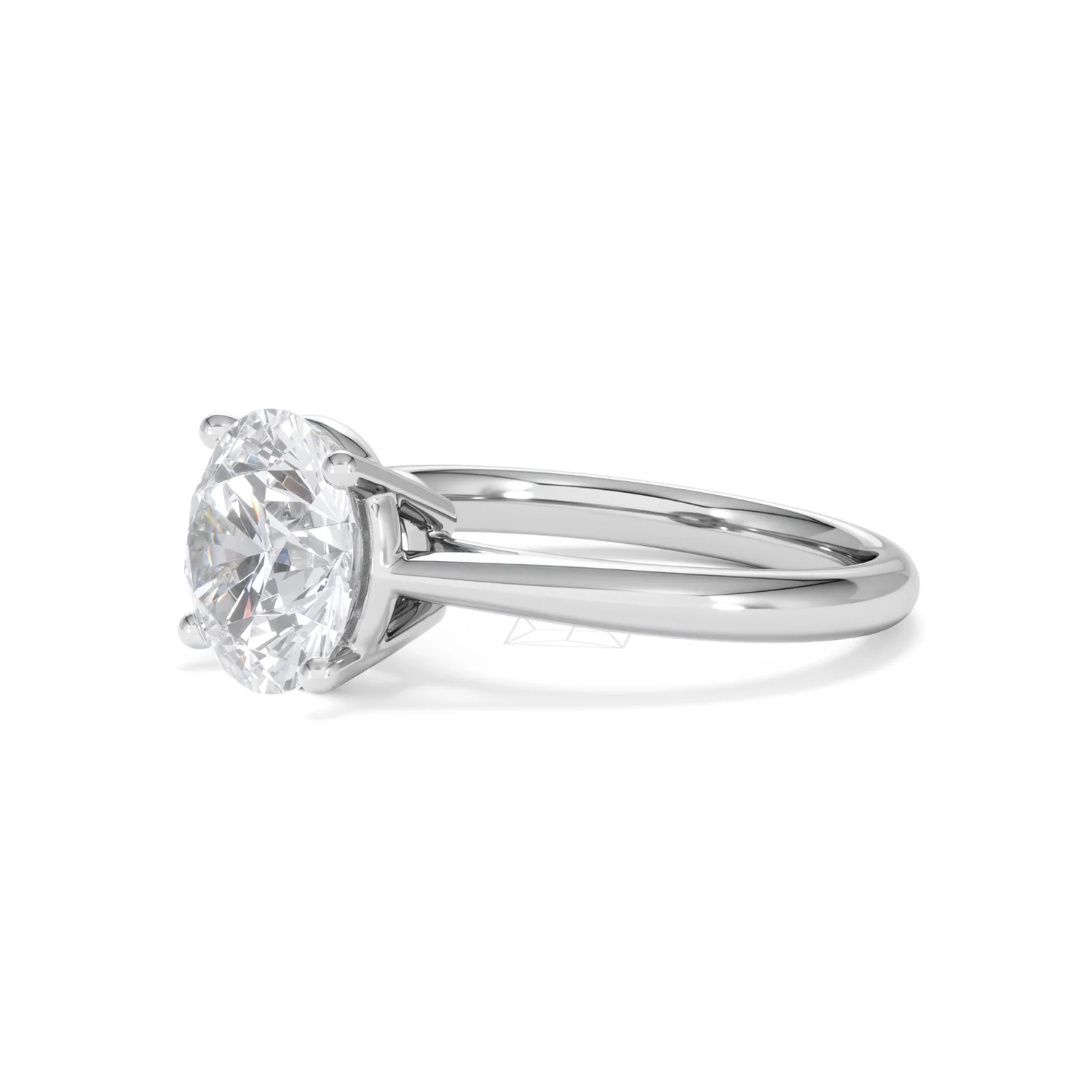 Elysia 3.00ct Lab Diamond Round Cut Engagement Ring in Platinum G/VS1 - Image 77