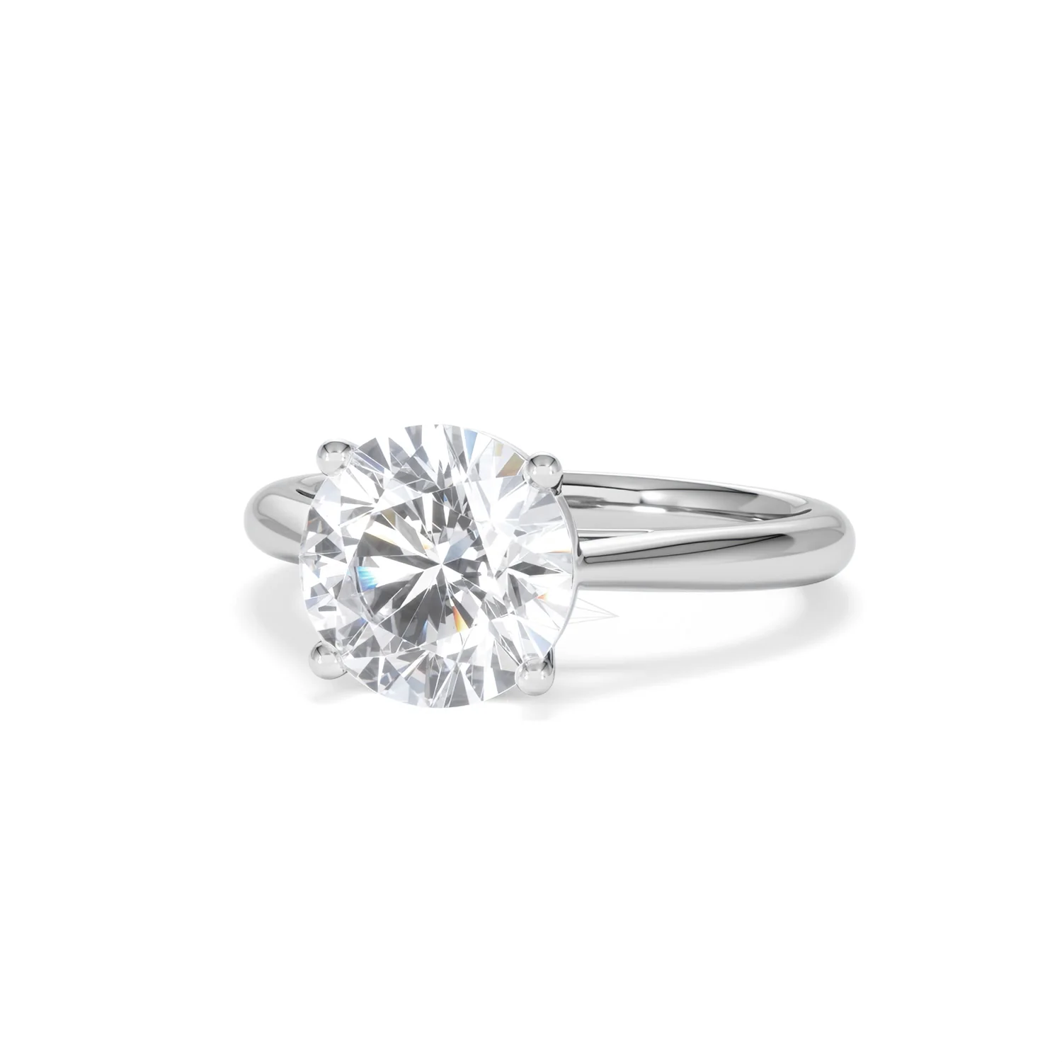 Elysia 3.00ct Lab Diamond Round Cut Engagement Ring in Platinum G/VS1 - Image 85
