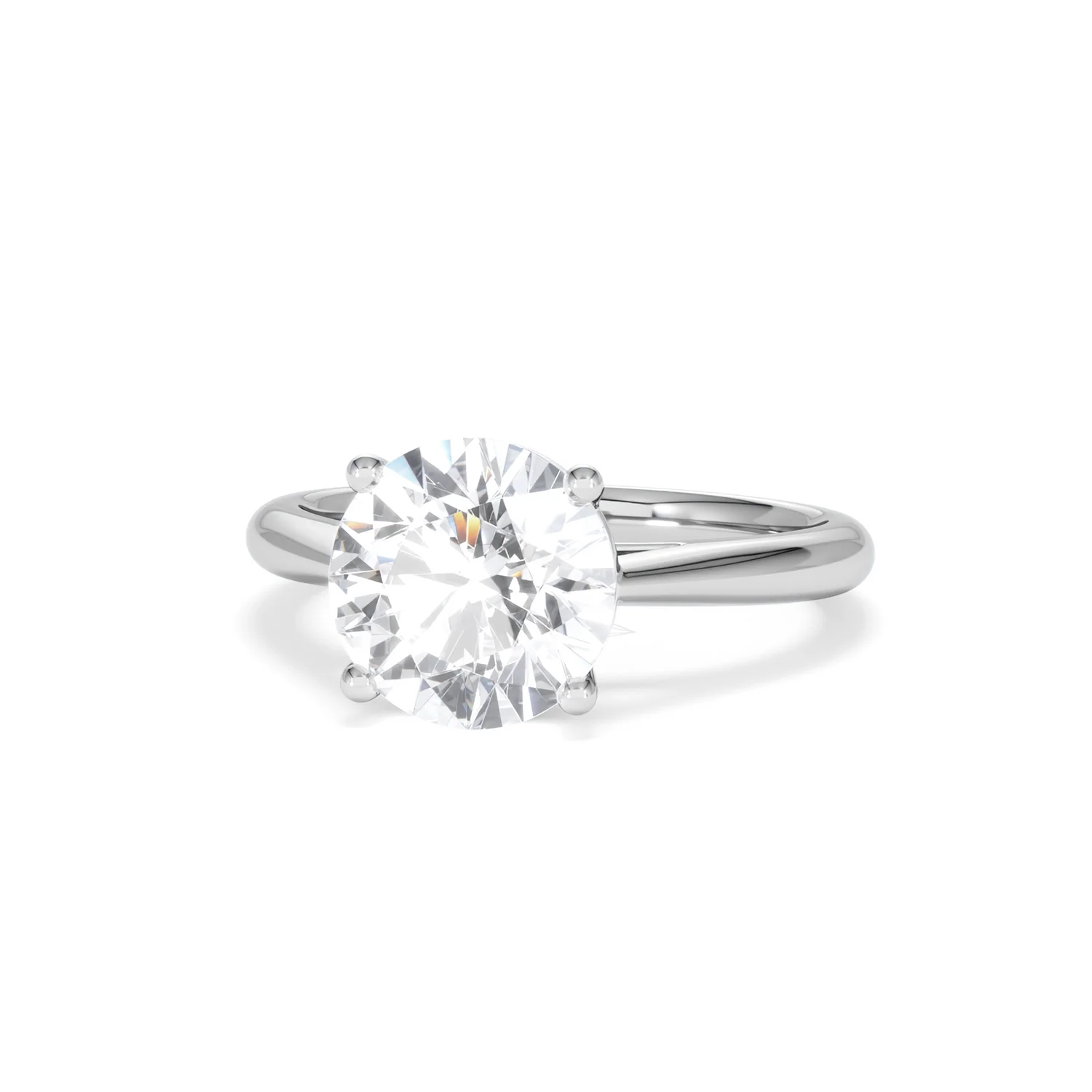 Elysia 3.00ct Lab Diamond Round Cut Engagement Ring in Platinum G/VS1 - Image 86