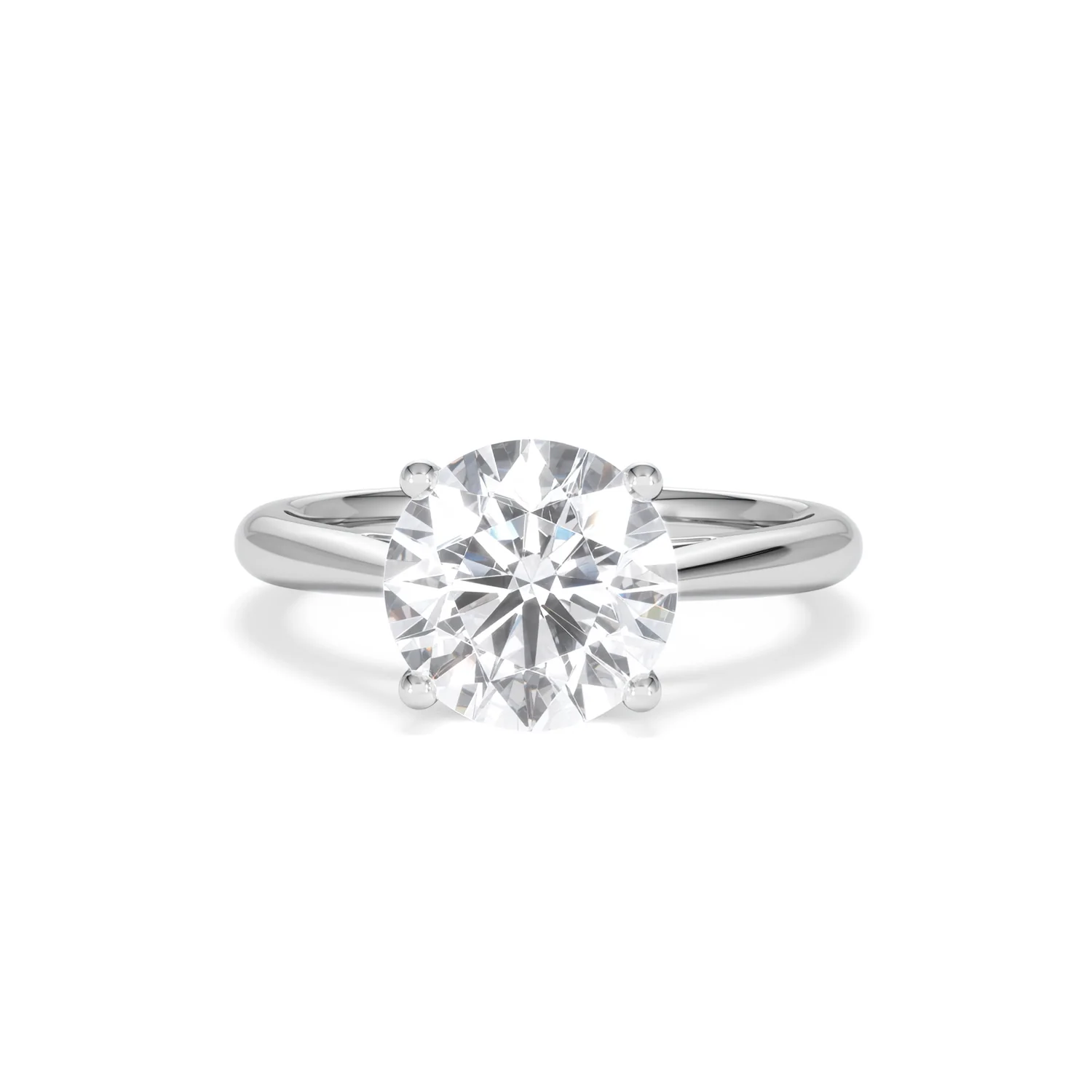 Elysia 3.00ct Lab Diamond Round Cut Engagement Ring in Platinum G/VS1 - Image 88