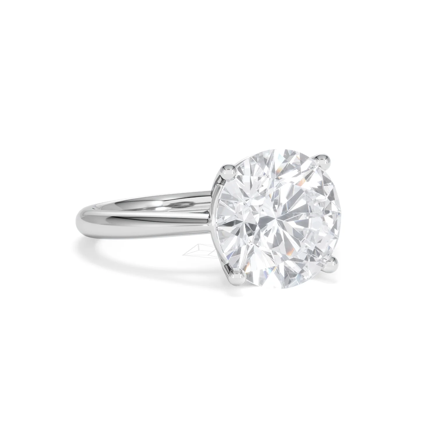 Elysia 5.00ct Lab Diamond Round Cut Engagement Ring in 18K White Gold G/VS1 - Image 15