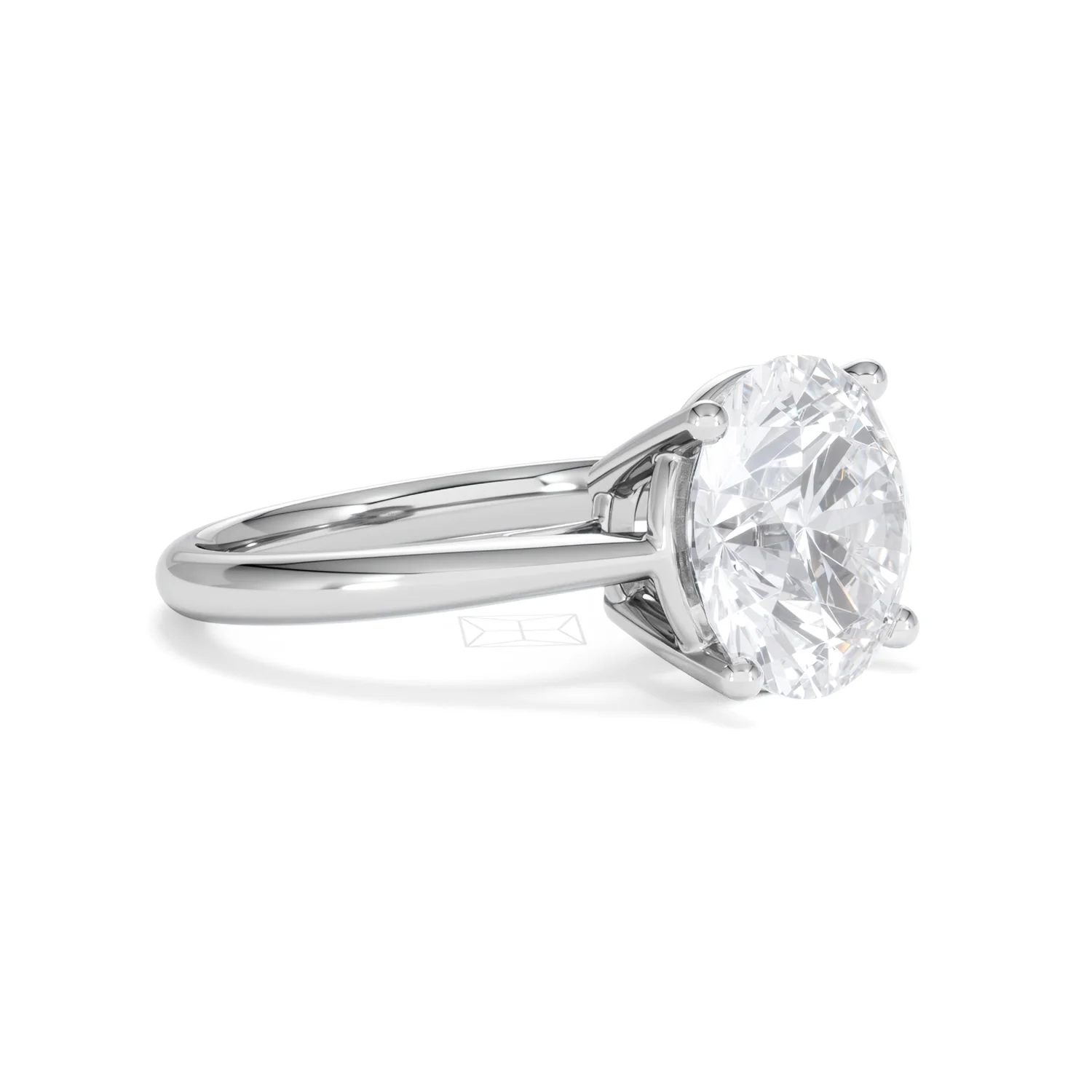 Elysia 5.00ct Lab Diamond Round Cut Engagement Ring in 18K White Gold G/VS1 - Image 20