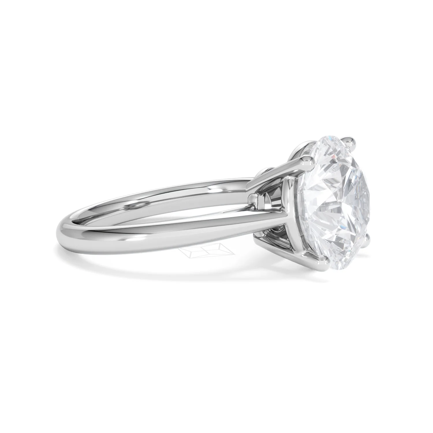 Elysia 5.00ct Lab Diamond Round Cut Engagement Ring in 18K White Gold G/VS1 - Image 23