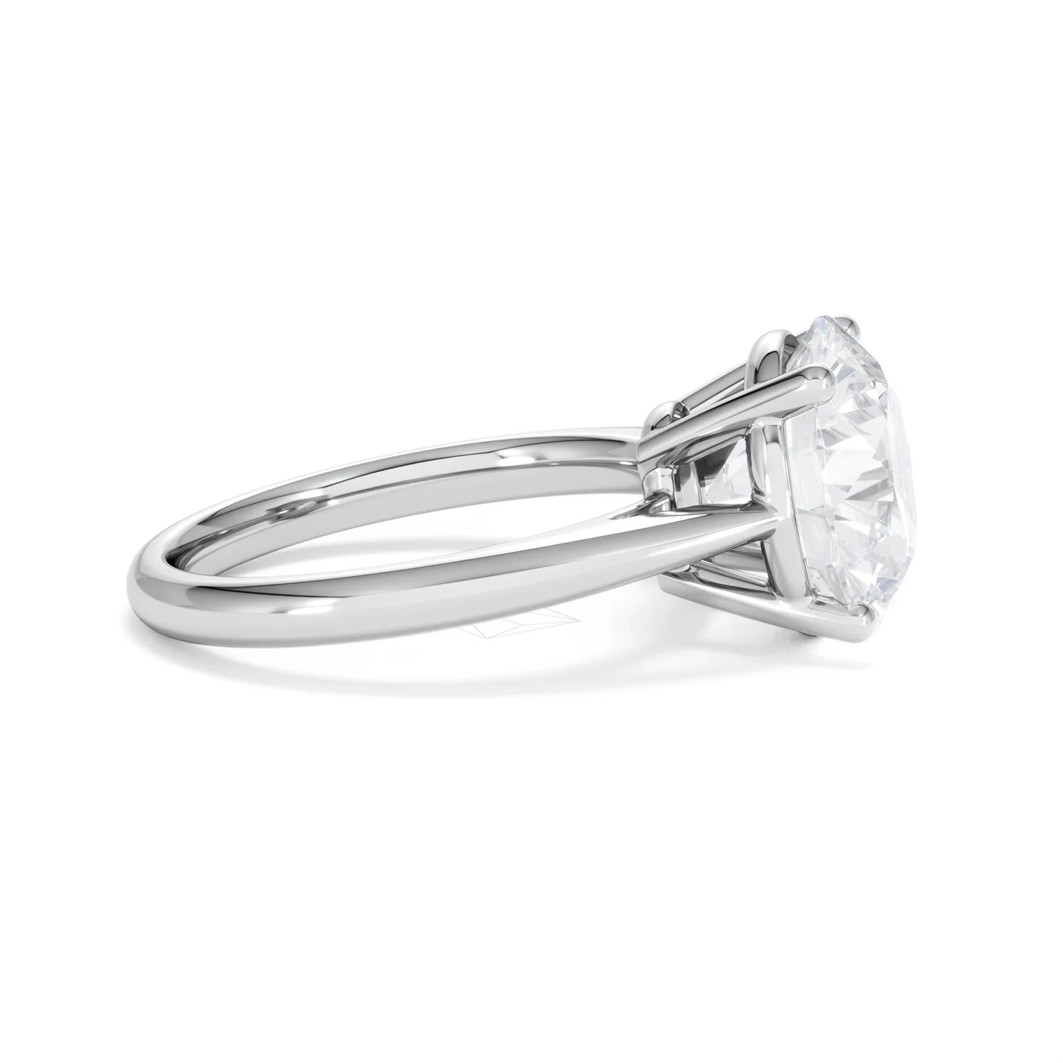 Elysia 5.00ct Lab Diamond Round Cut Engagement Ring in 18K White Gold G/VS1 - Image 27