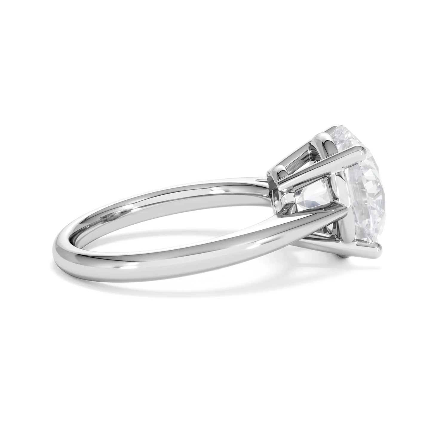 Elysia 5.00ct Lab Diamond Round Cut Engagement Ring in 18K White Gold G/VS1 - Image 31