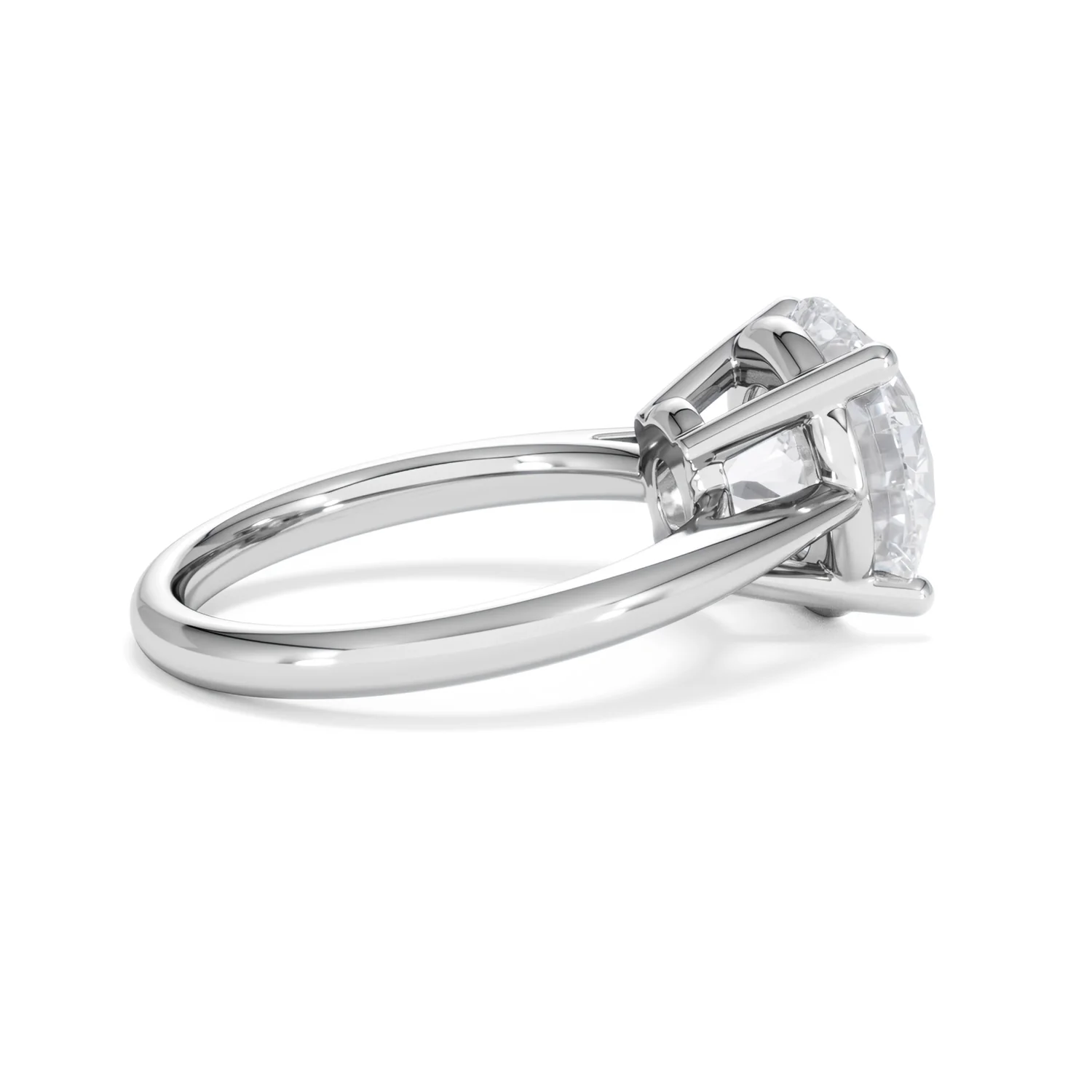 Elysia 5.00ct Lab Diamond Round Cut Engagement Ring in 18K White Gold G/VS1 - Image 33