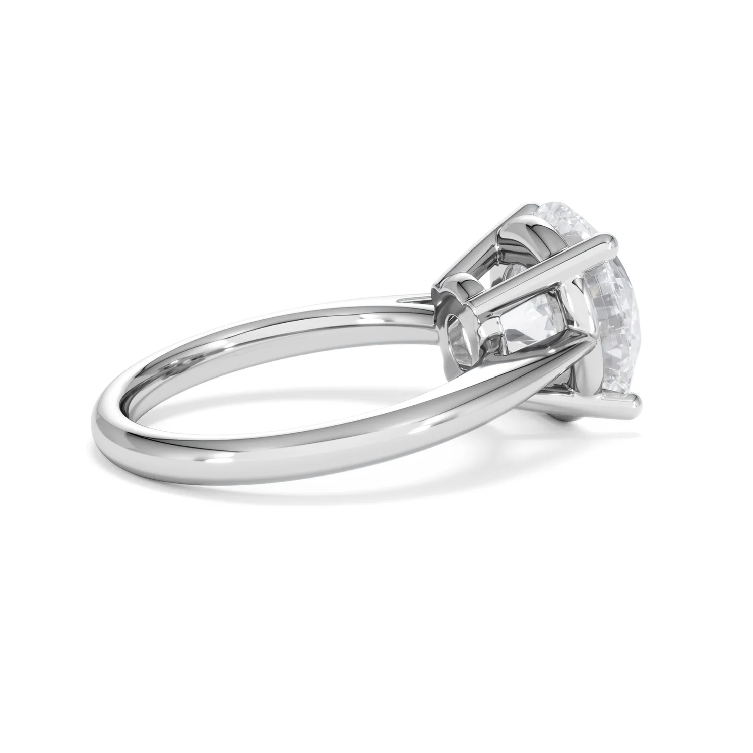 Elysia 5.00ct Lab Diamond Round Cut Engagement Ring in 18K White Gold G/VS1 - Image 34