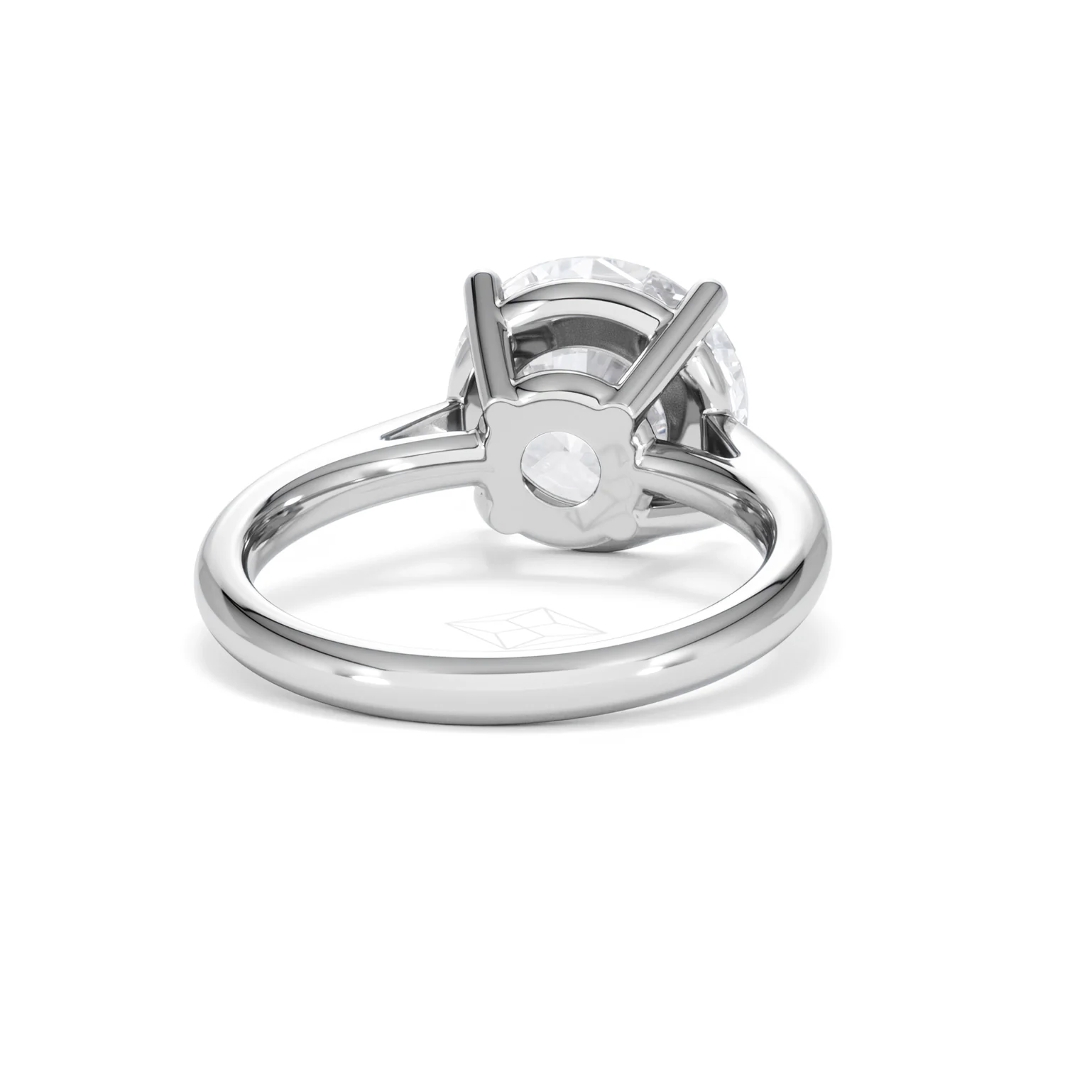 Elysia 5.00ct Lab Diamond Round Cut Engagement Ring in 18K White Gold G/VS1 - Image 46
