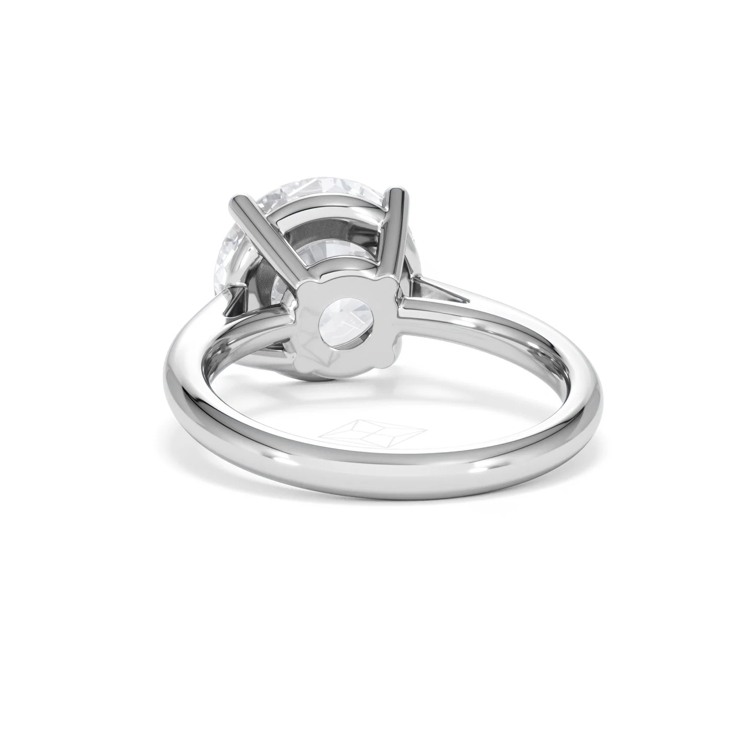 Elysia 5.00ct Lab Diamond Round Cut Engagement Ring in 18K White Gold G/VS1 - Image 52