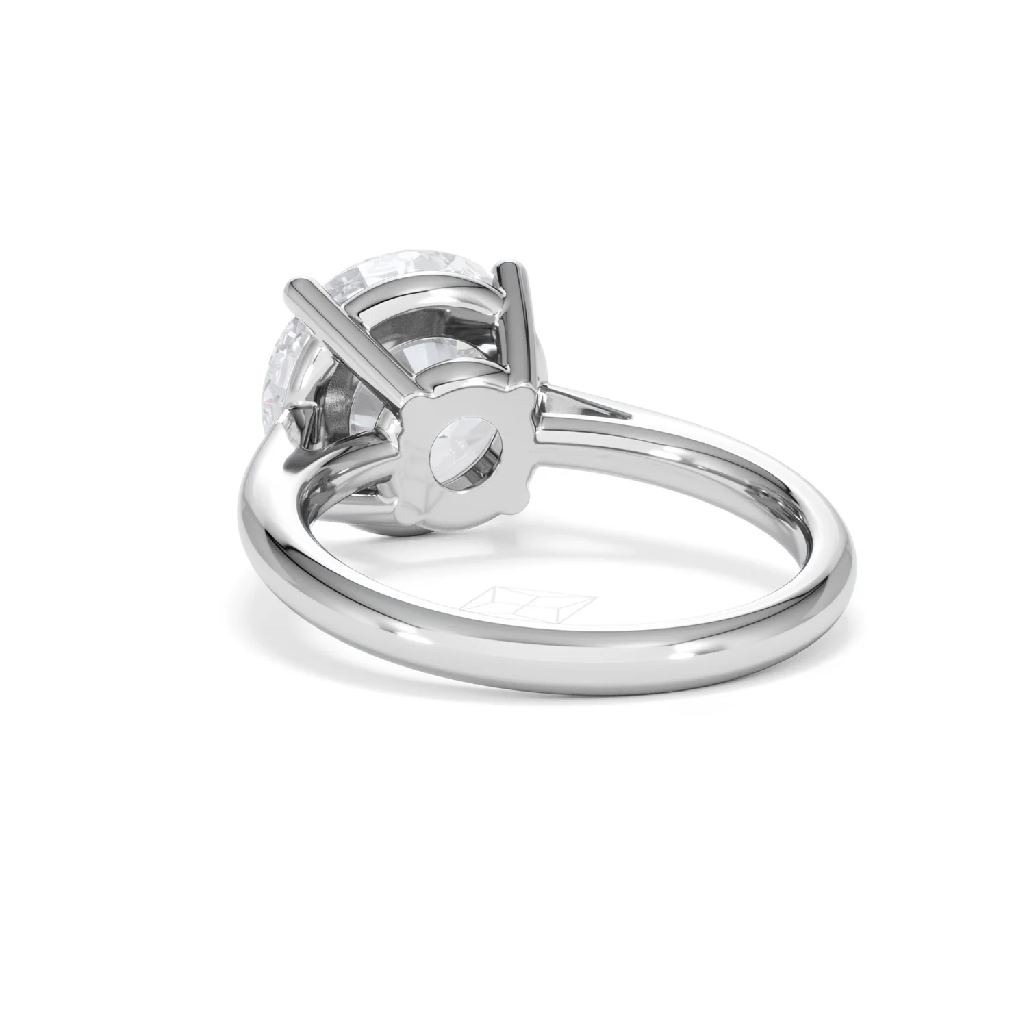 Elysia 5.00ct Lab Diamond Round Cut Engagement Ring in 18K White Gold G/VS1 - Image 54