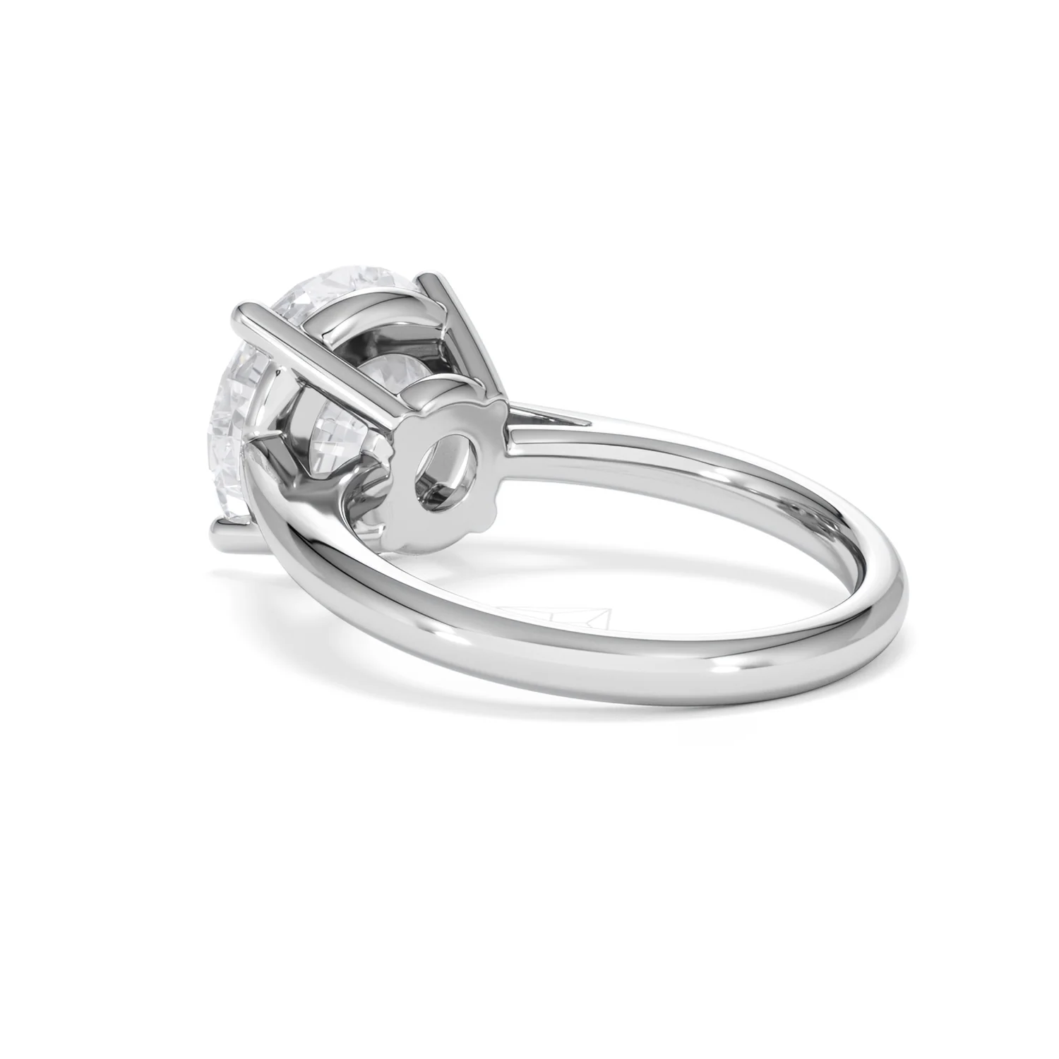 Elysia 5.00ct Lab Diamond Round Cut Engagement Ring in 18K White Gold G/VS1 - Image 58
