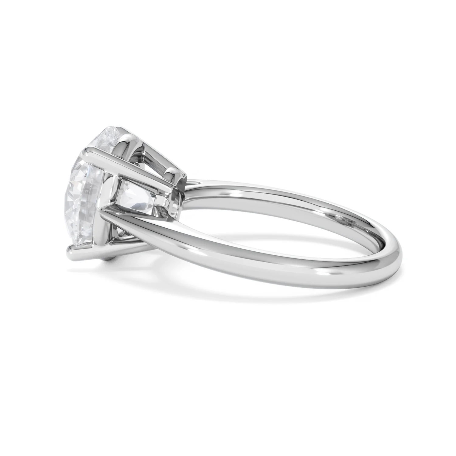 Elysia 5.00ct Lab Diamond Round Cut Engagement Ring in 18K White Gold G/VS1 - Image 66