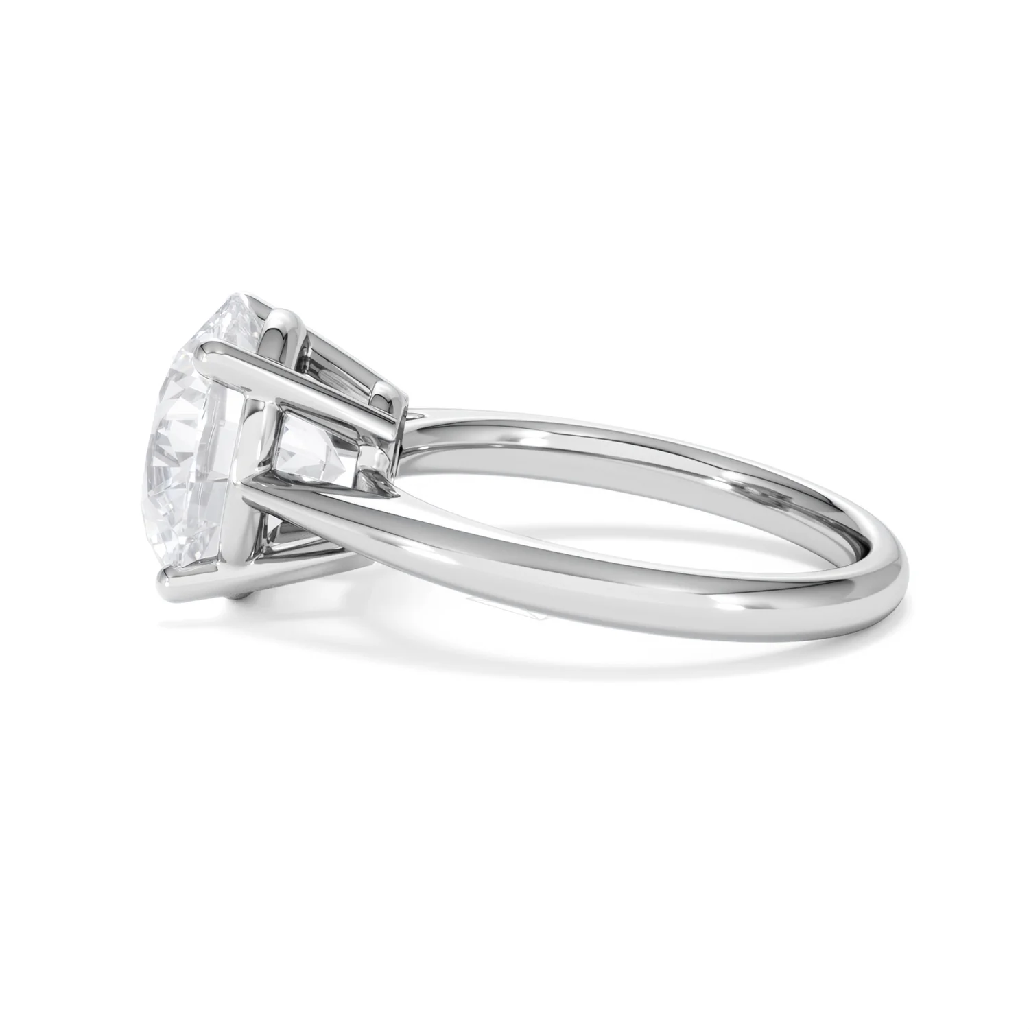 Elysia 5.00ct Lab Diamond Round Cut Engagement Ring in 18K White Gold G/VS1 - Image 68