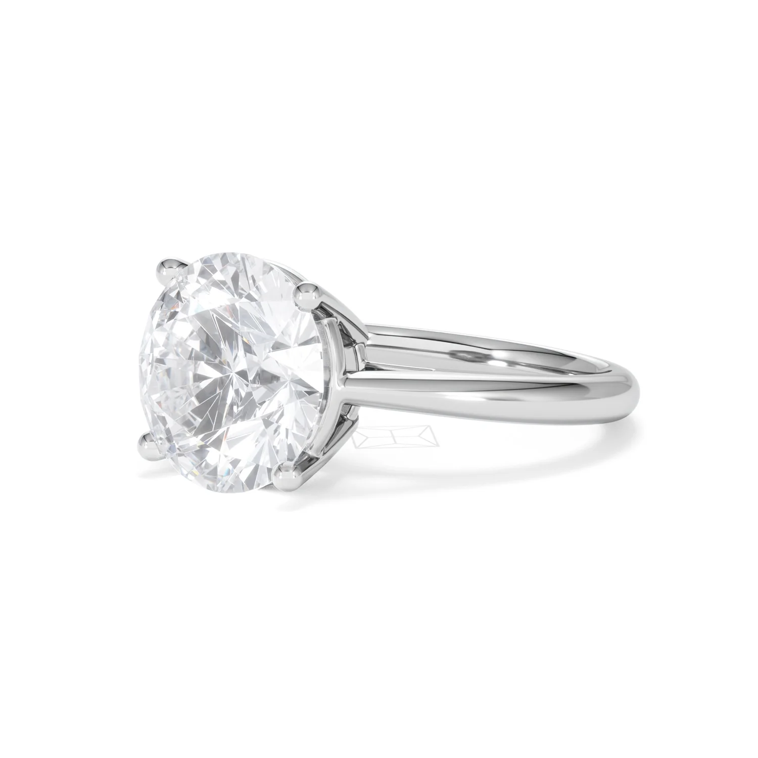 Elysia 5.00ct Lab Diamond Round Cut Engagement Ring in 18K White Gold G/VS1 - Image 80