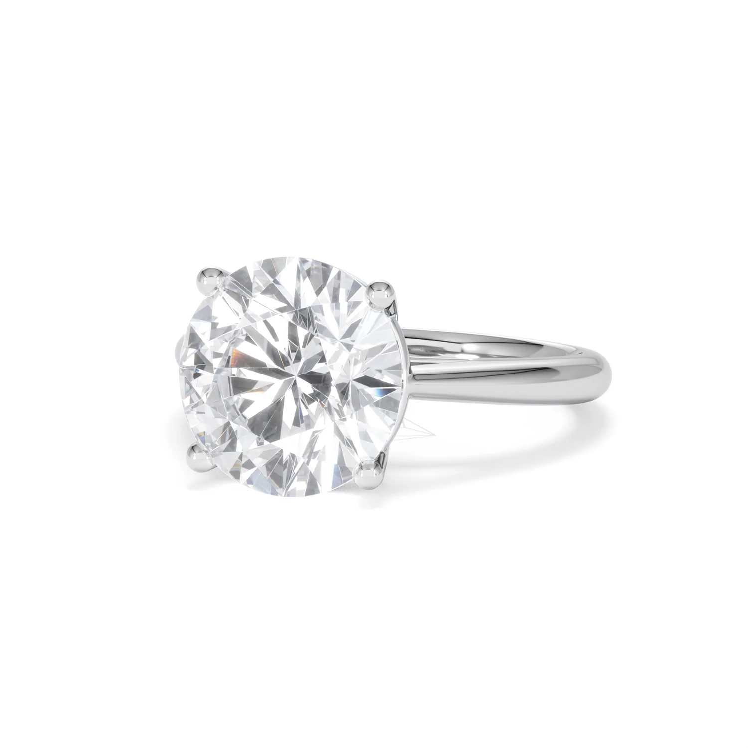 Elysia 5.00ct Lab Diamond Round Cut Engagement Ring in 18K White Gold G/VS1 - Image 84