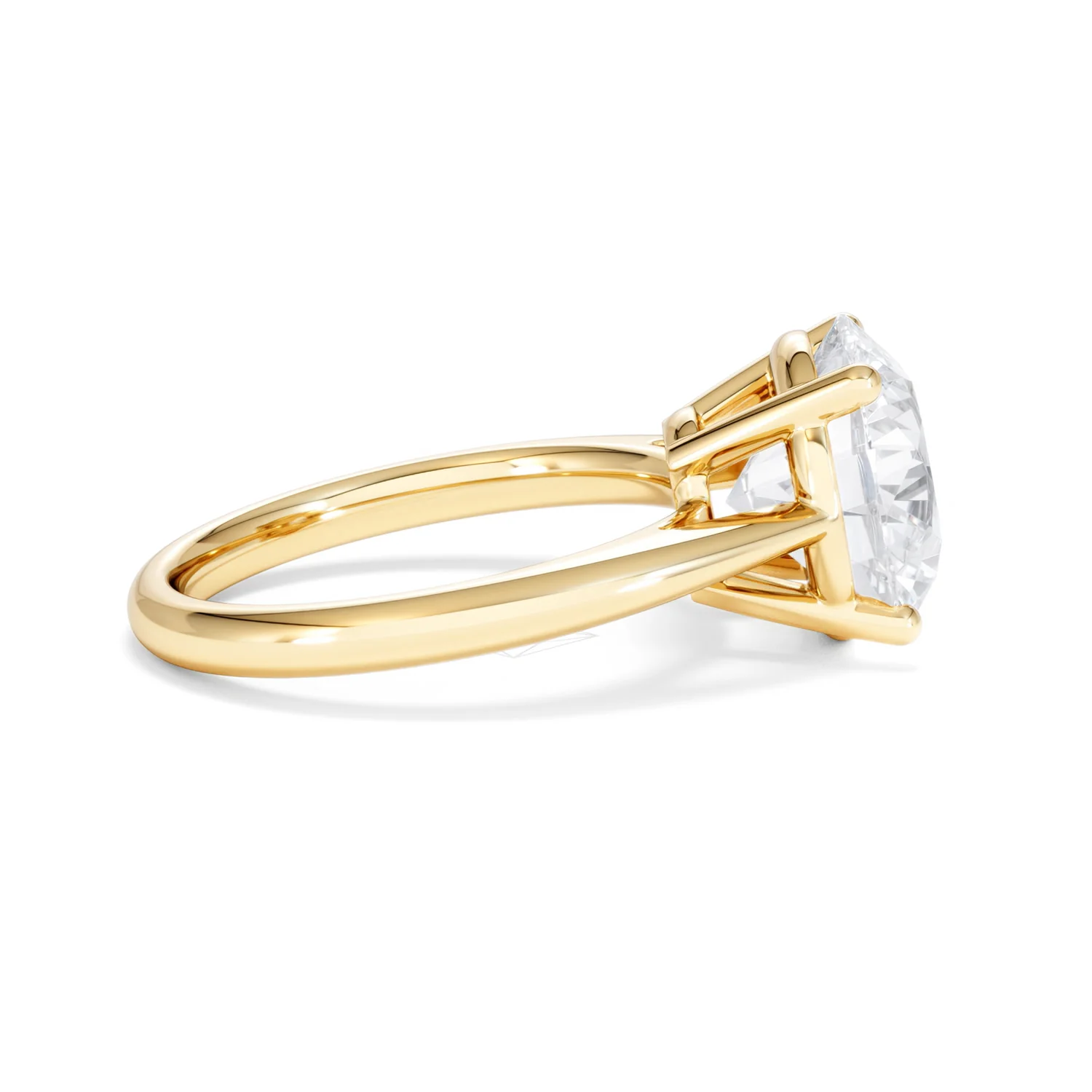 Elysia 5.00ct Lab Diamond Round Cut Engagement Ring in 18K Yellow Gold G/VS1 - Image 29