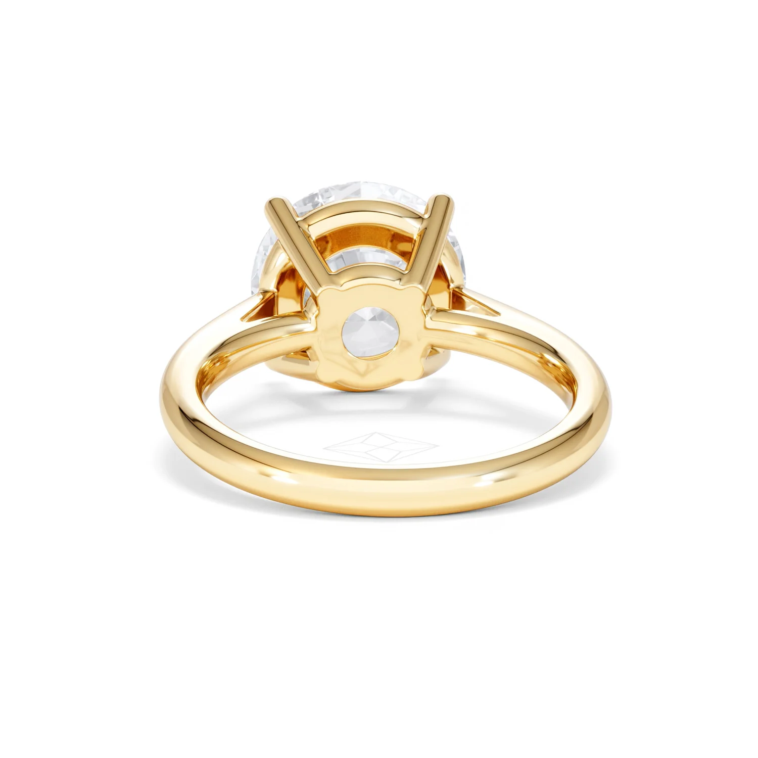 Elysia 5.00ct Lab Diamond Round Cut Engagement Ring in 18K Yellow Gold G/VS1 - Image 50