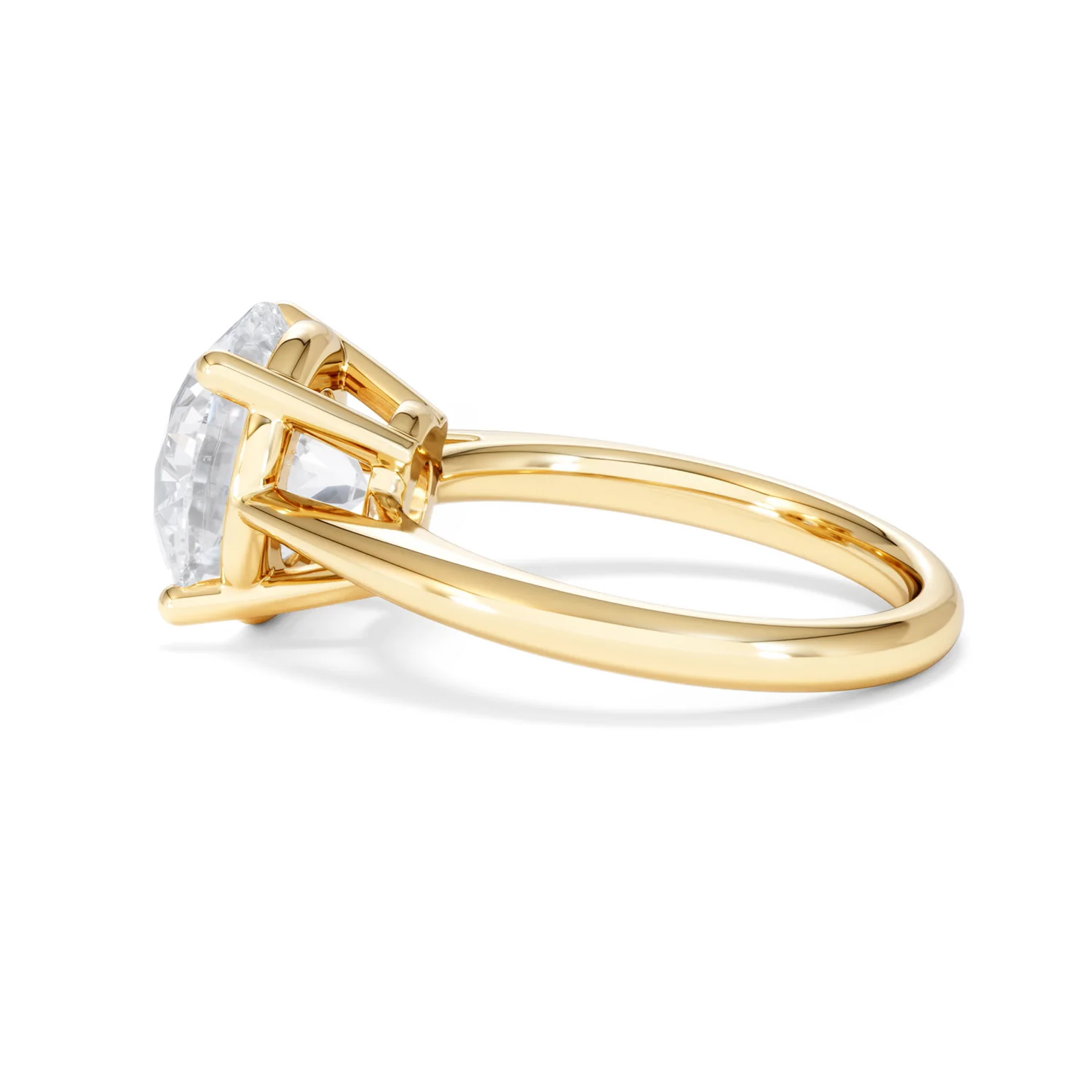 Elysia 5.00ct Lab Diamond Round Cut Engagement Ring in 18K Yellow Gold G/VS1 - Image 66