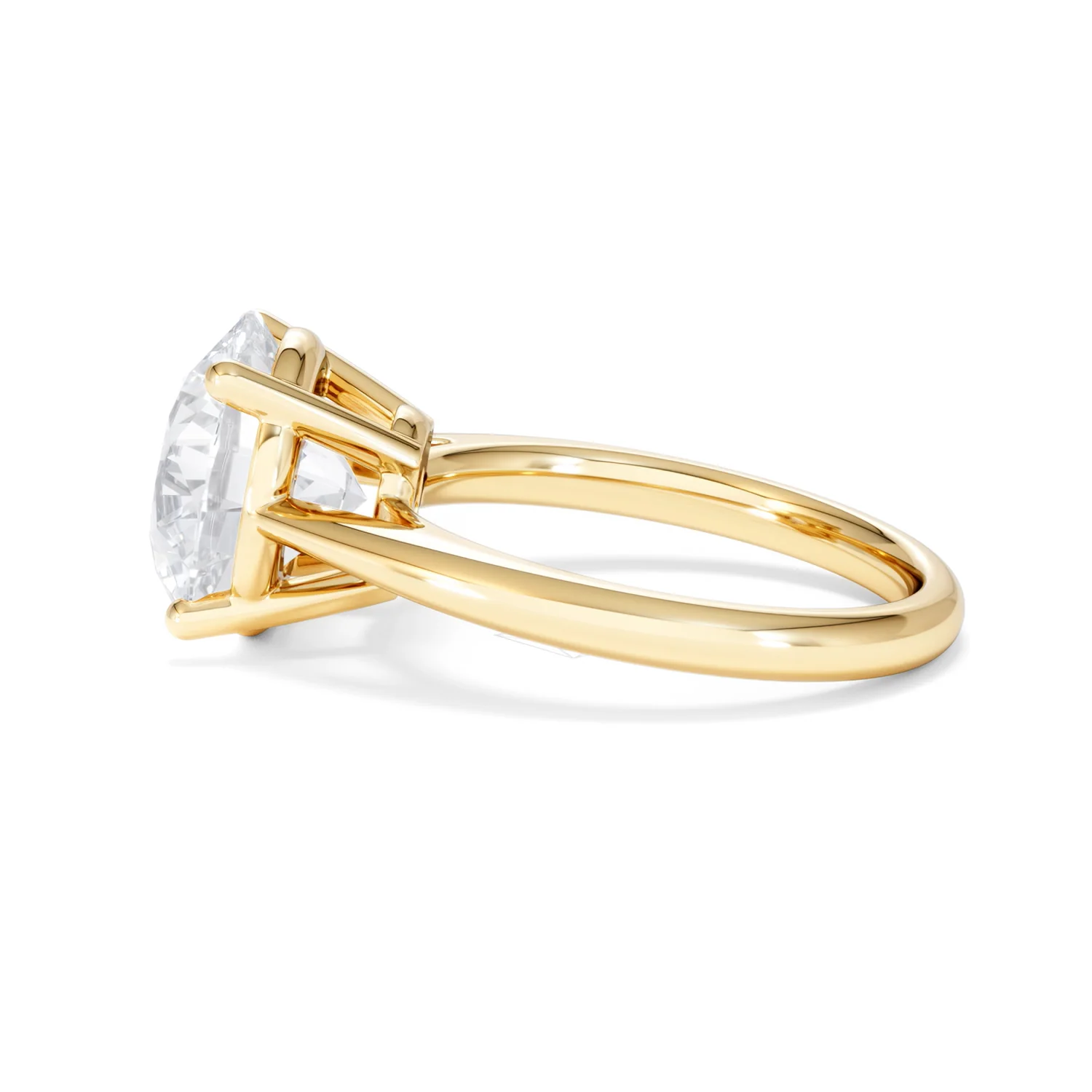 Elysia 5.00ct Lab Diamond Round Cut Engagement Ring in 18K Yellow Gold G/VS1 - Image 68