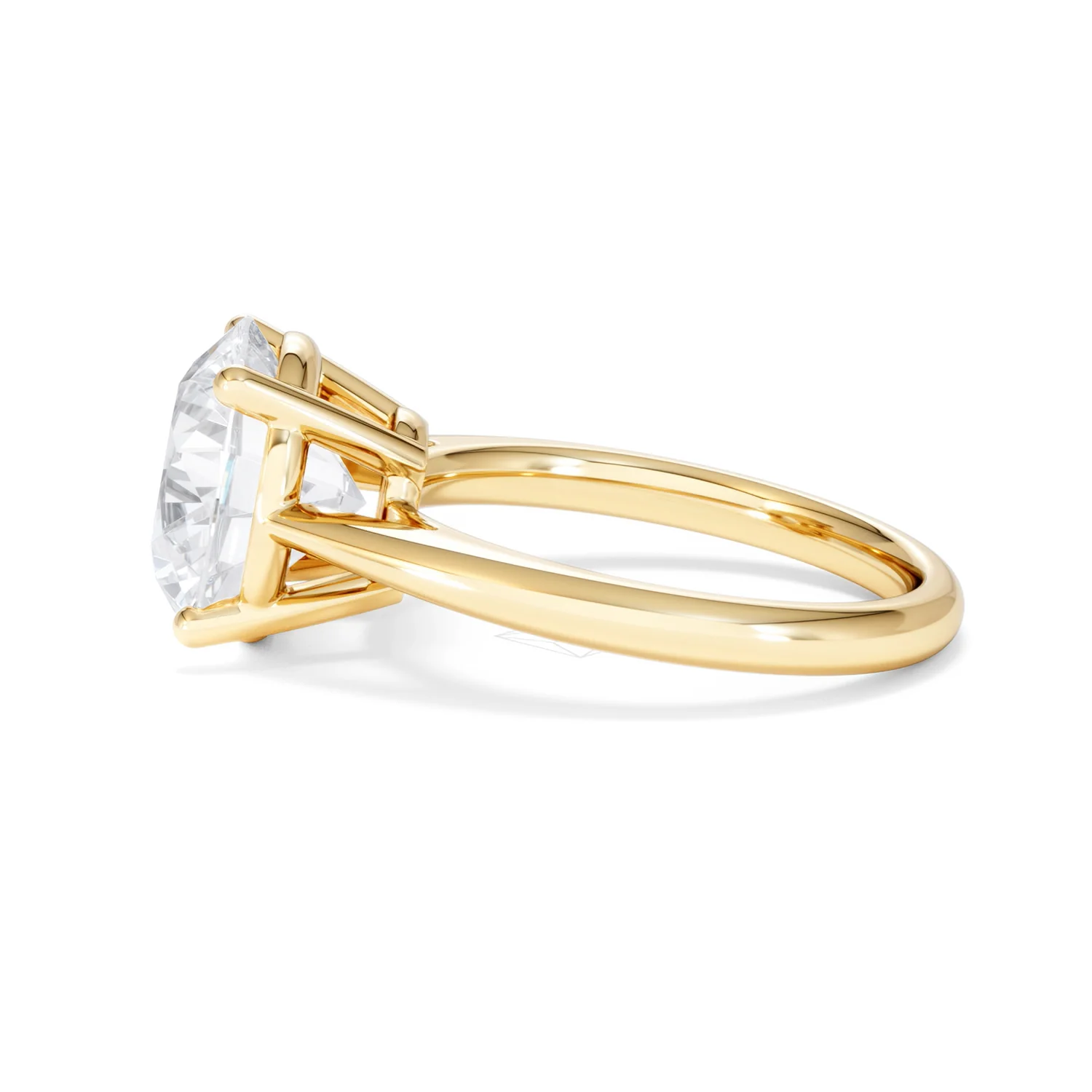 Elysia 5.00ct Lab Diamond Round Cut Engagement Ring in 18K Yellow Gold G/VS1 - Image 69