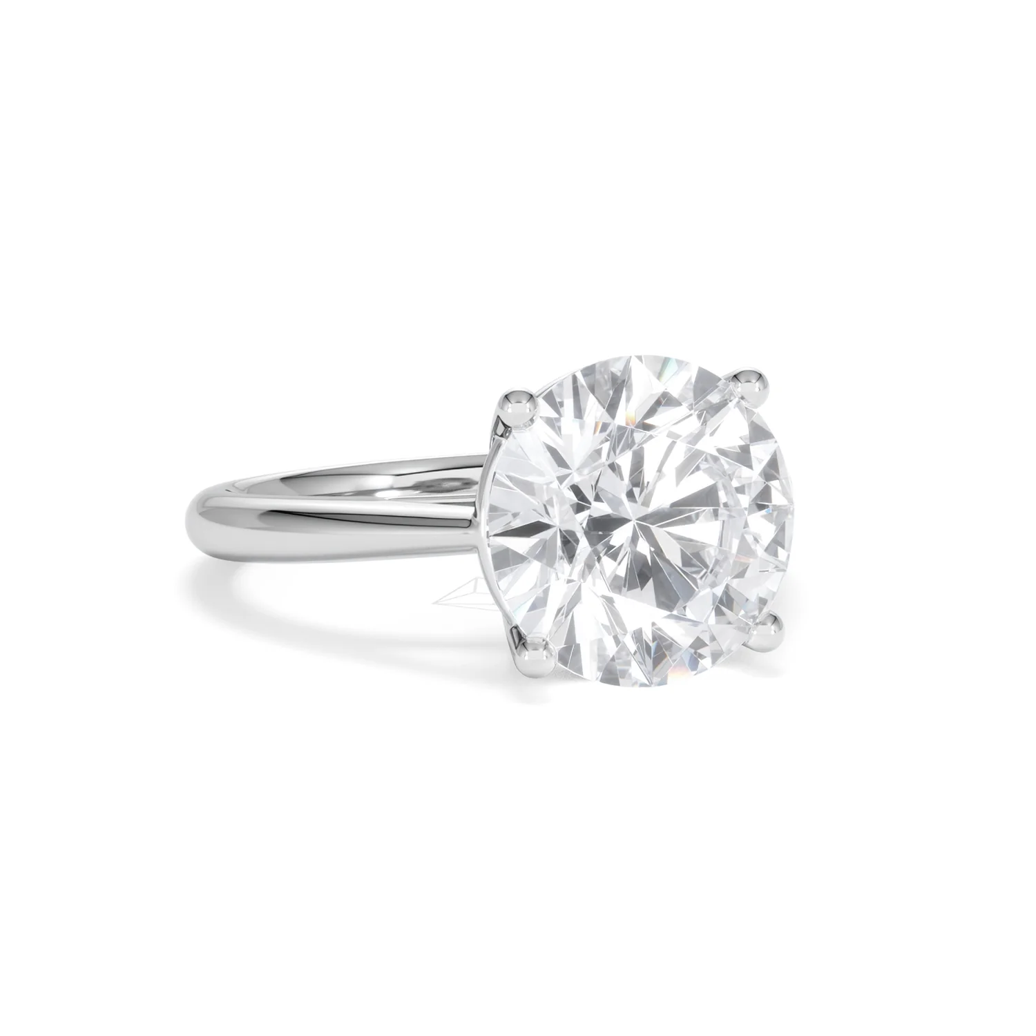 Elysia 5.00ct Lab Diamond Round Cut Engagement Ring in Platinum G/VS1 - Image 14