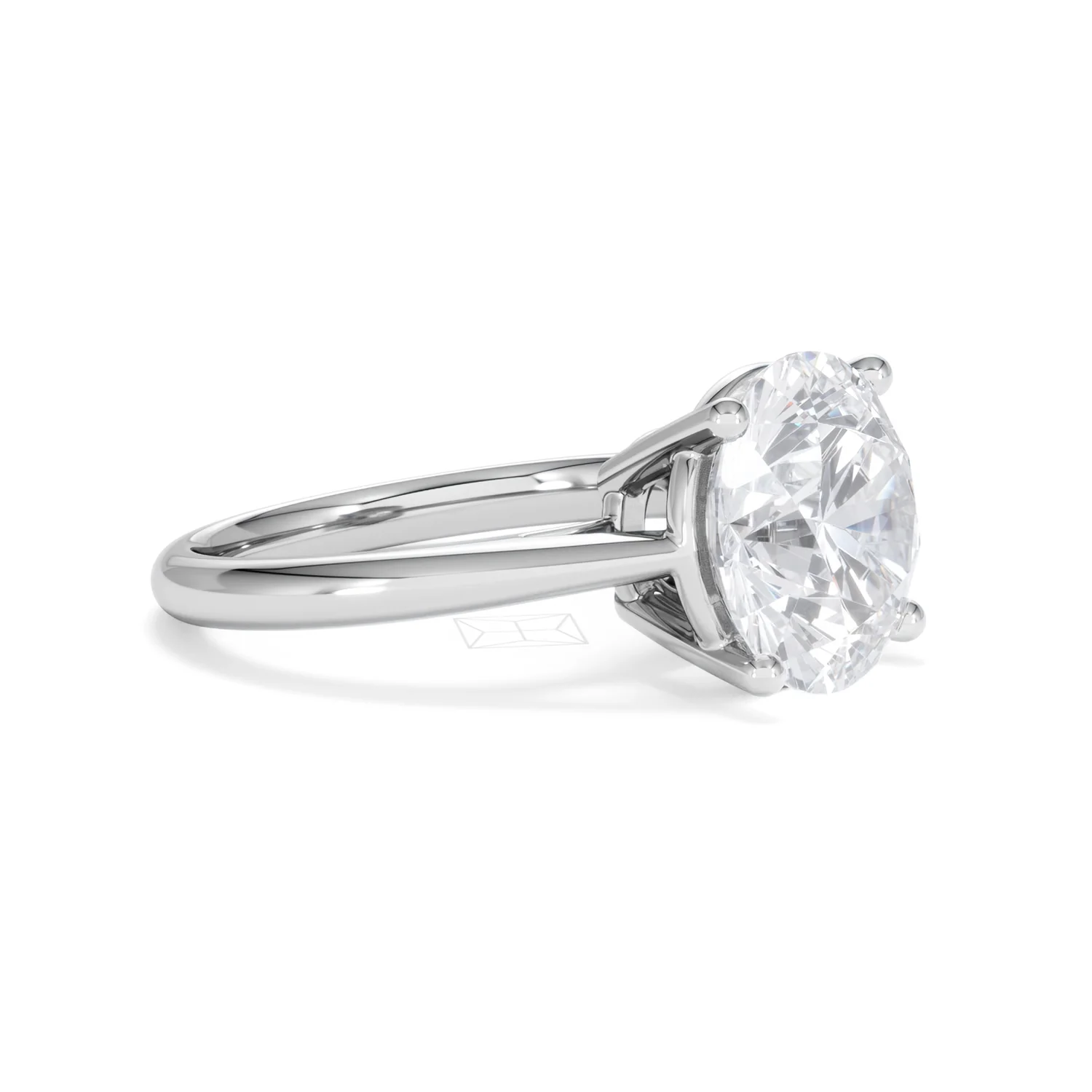 Elysia 5.00ct Lab Diamond Round Cut Engagement Ring in Platinum G/VS1 - Image 21