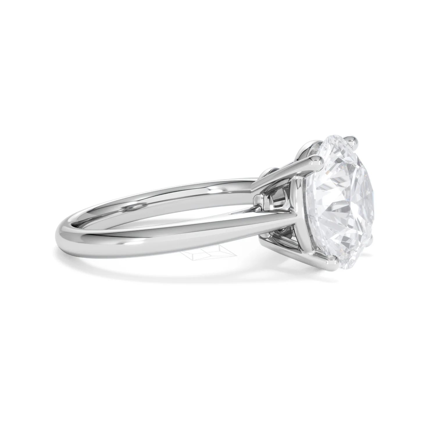 Elysia 5.00ct Lab Diamond Round Cut Engagement Ring in Platinum G/VS1 - Image 24