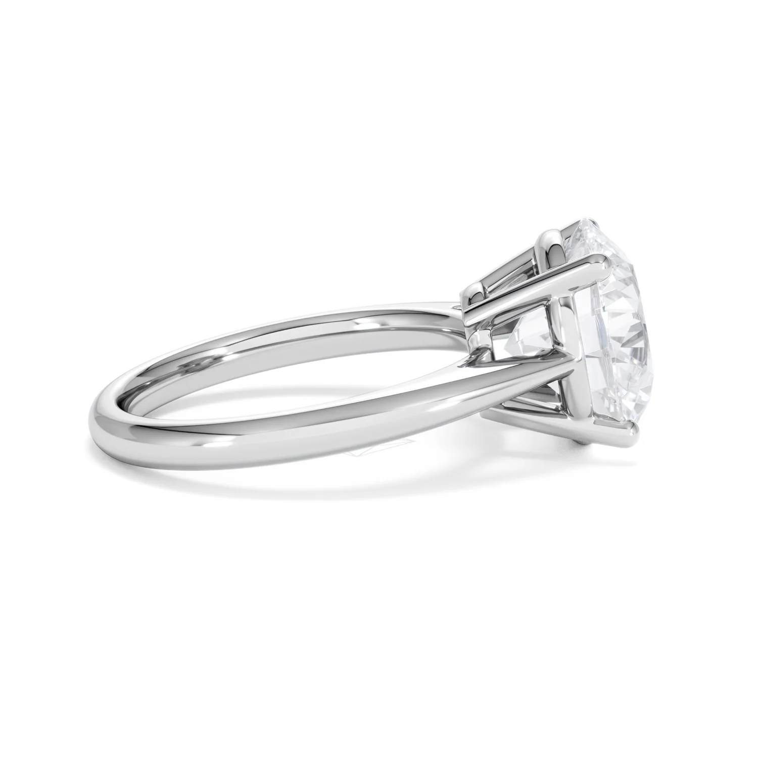 Elysia 5.00ct Lab Diamond Round Cut Engagement Ring in Platinum G/VS1 - Image 29