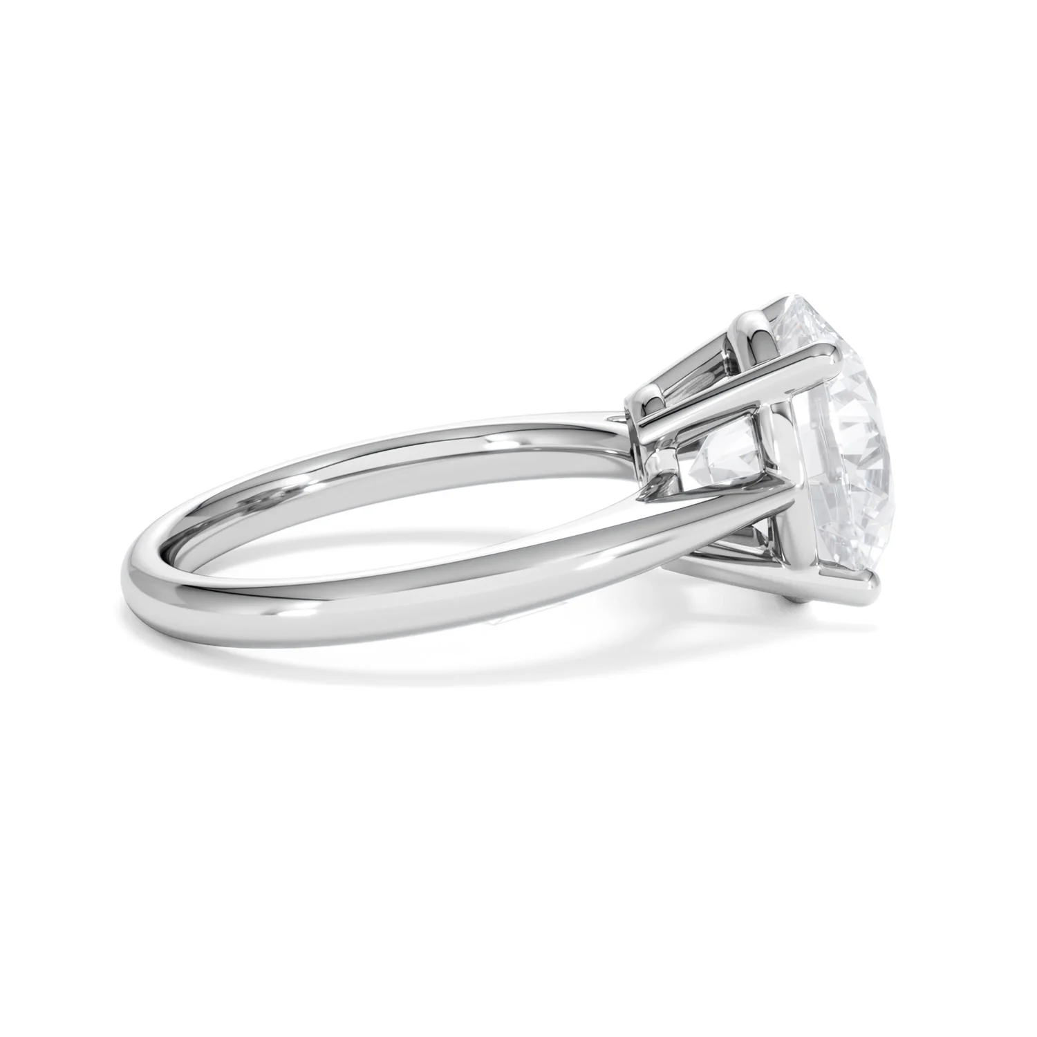 Elysia 5.00ct Lab Diamond Round Cut Engagement Ring in Platinum G/VS1 - Image 30