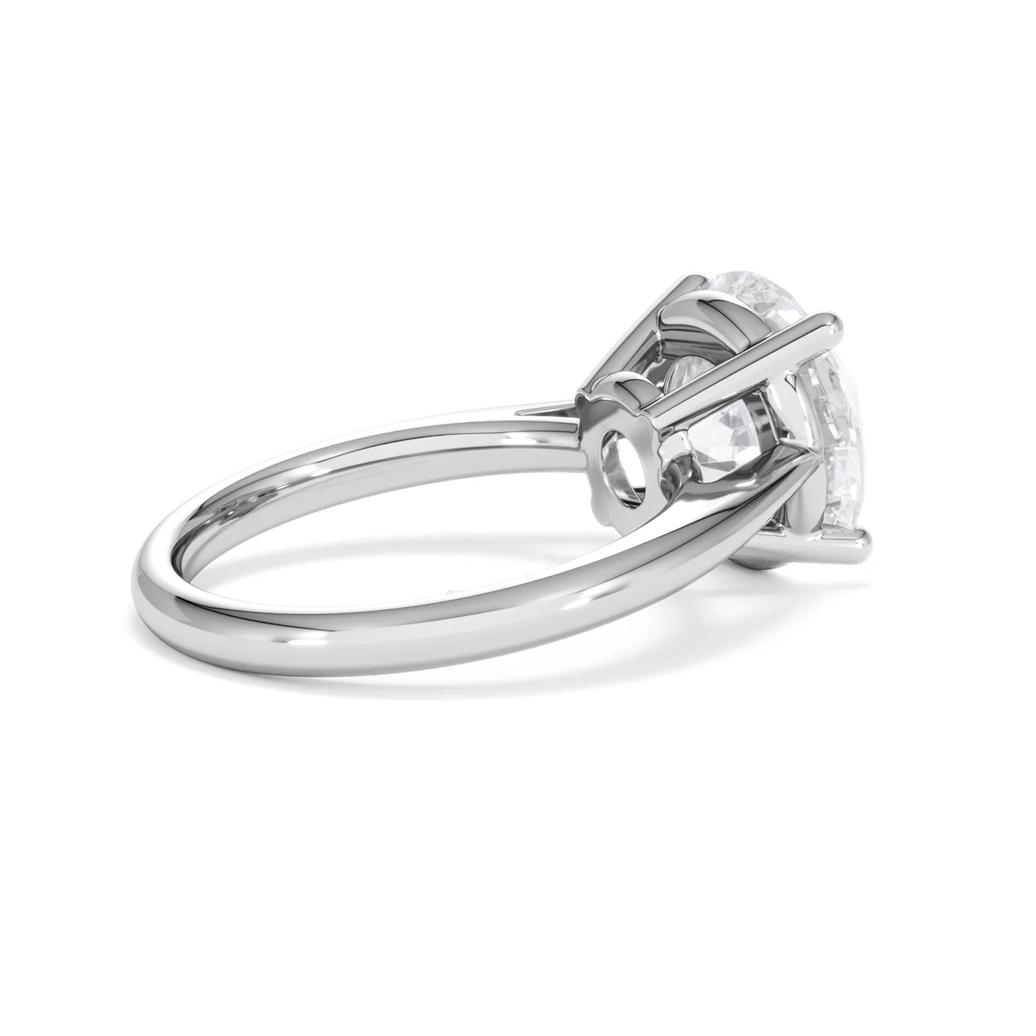 Elysia 5.00ct Lab Diamond Round Cut Engagement Ring in Platinum G/VS1 - Image 36
