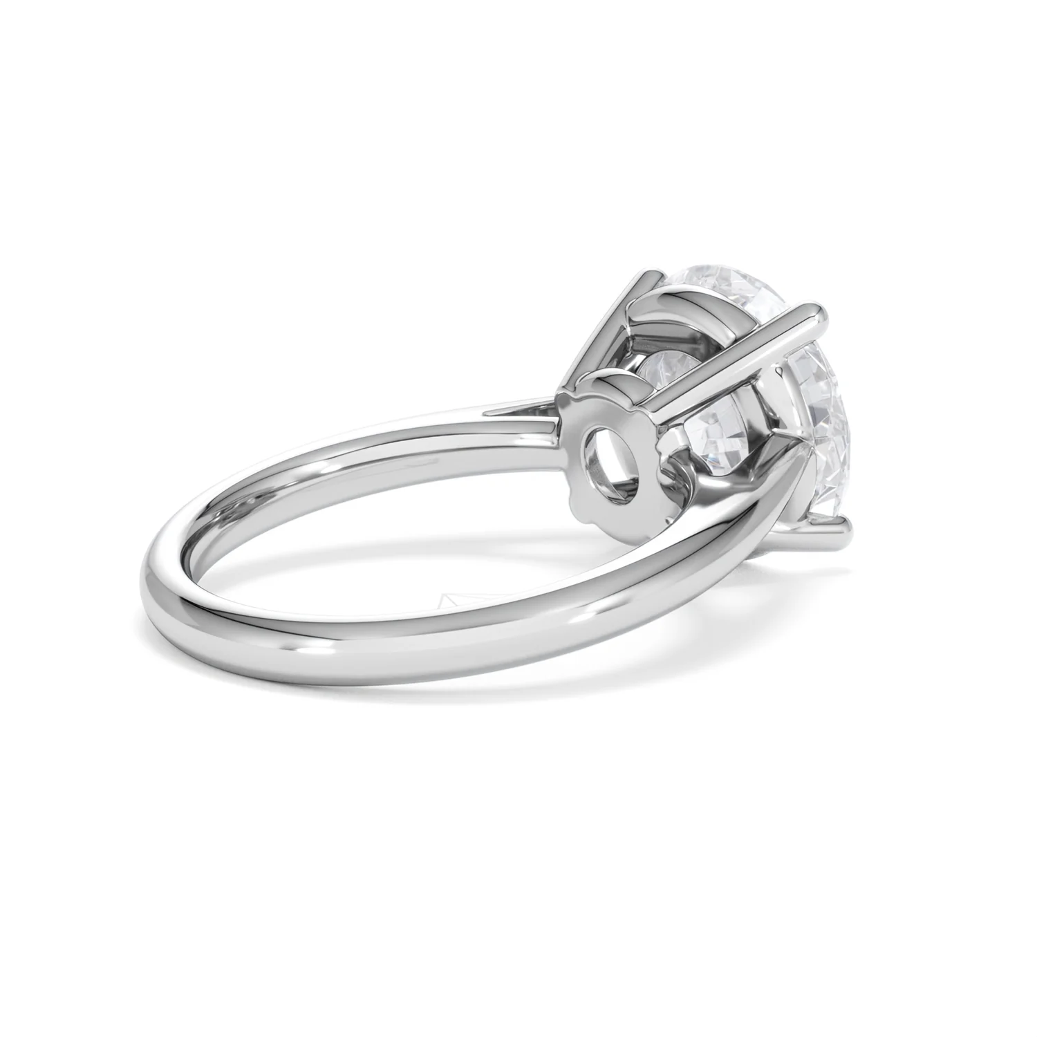 Elysia 5.00ct Lab Diamond Round Cut Engagement Ring in Platinum G/VS1 - Image 38