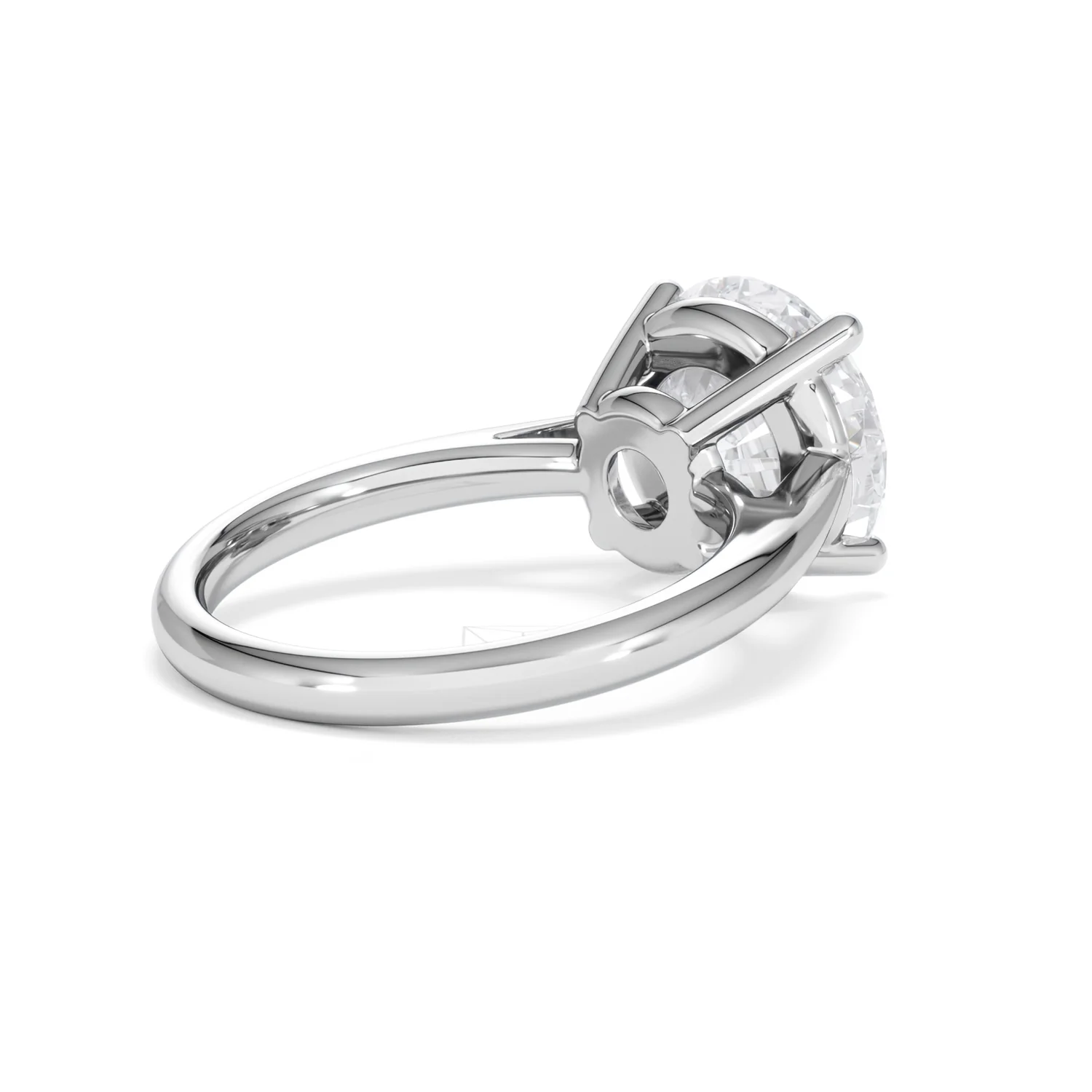 Elysia 5.00ct Lab Diamond Round Cut Engagement Ring in Platinum G/VS1 - Image 39