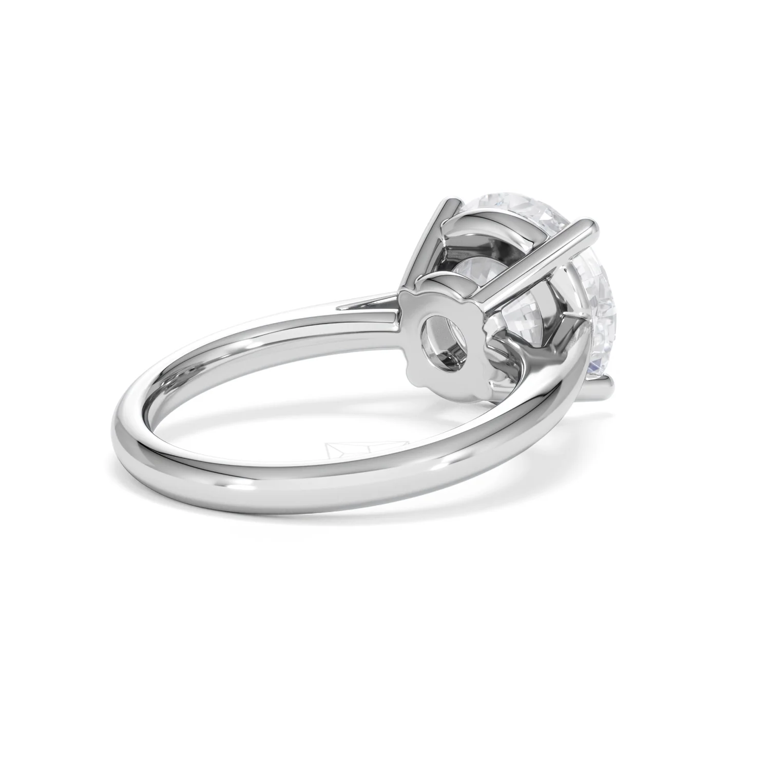 Elysia 5.00ct Lab Diamond Round Cut Engagement Ring in Platinum G/VS1 - Image 40