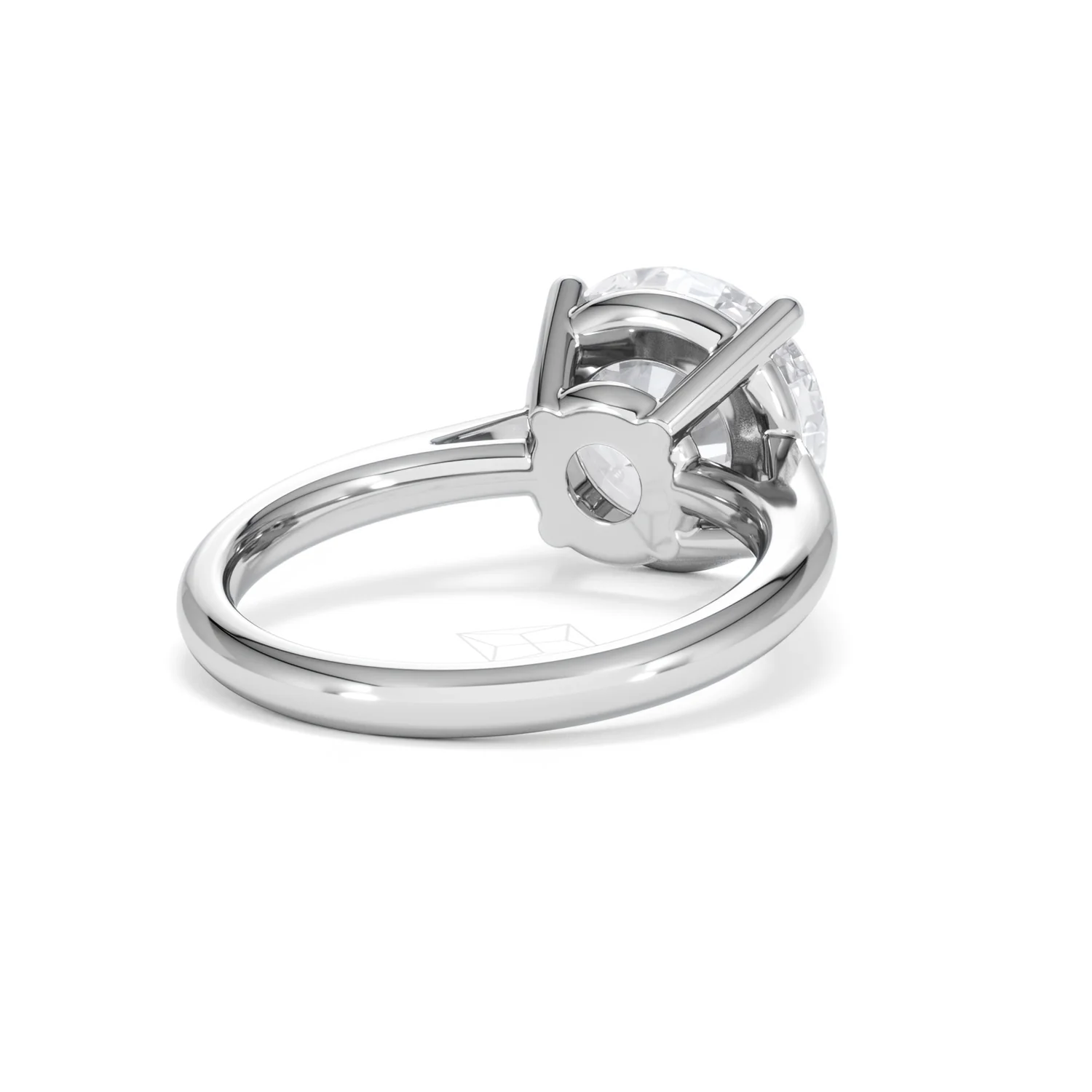 Elysia 5.00ct Lab Diamond Round Cut Engagement Ring in Platinum G/VS1 - Image 43