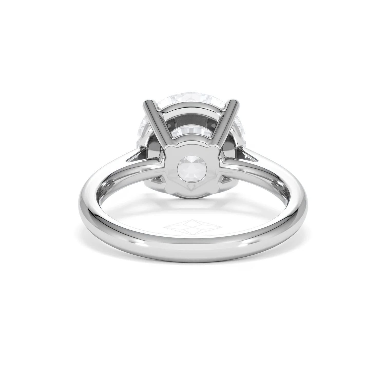 Elysia 5.00ct Lab Diamond Round Cut Engagement Ring in Platinum G/VS1 - Image 49