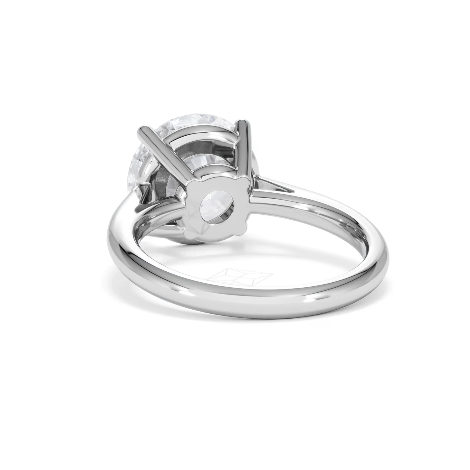 Elysia 5.00ct Lab Diamond Round Cut Engagement Ring in Platinum G/VS1 - Image 53