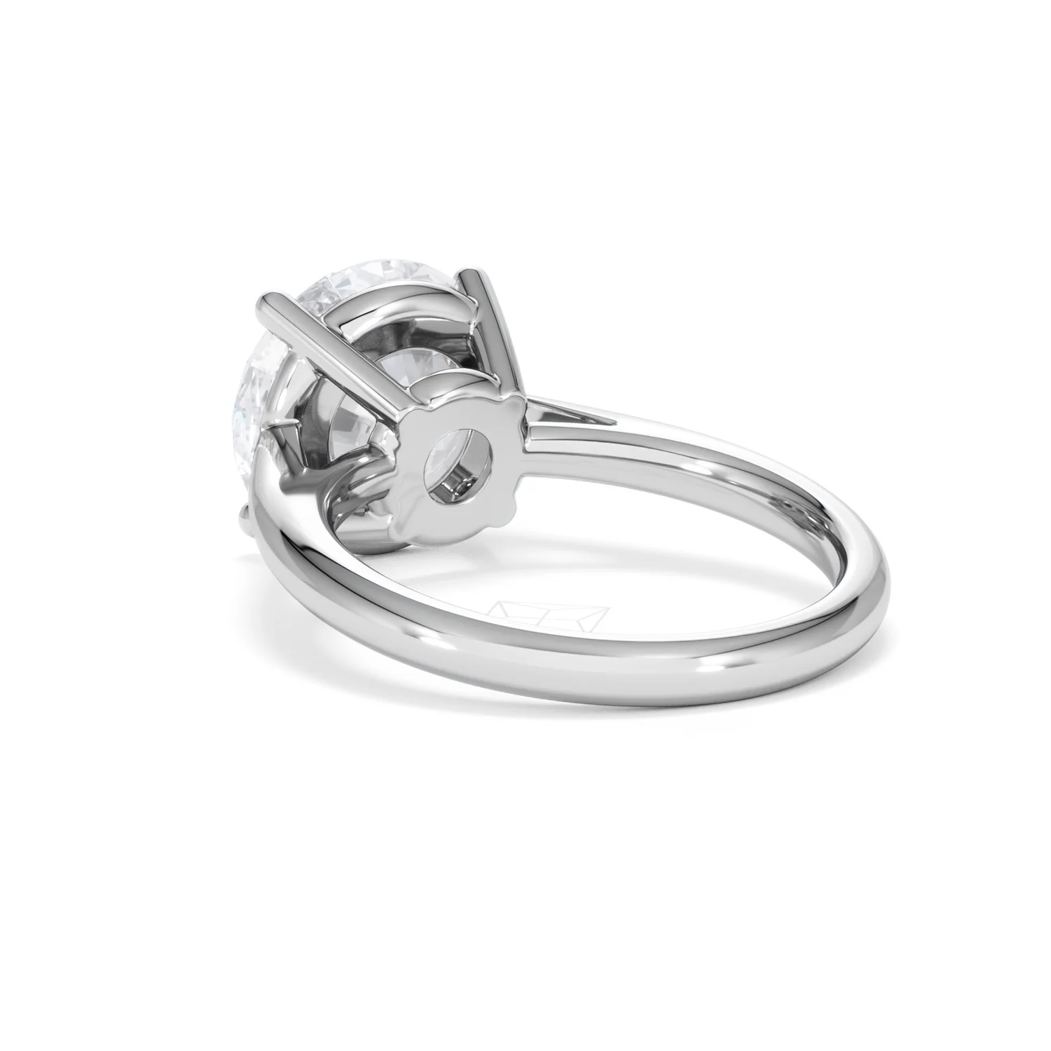Elysia 5.00ct Lab Diamond Round Cut Engagement Ring in Platinum G/VS1 - Image 56